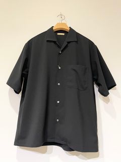 Shari Shirts / オープンカラーシャツ / ブラック