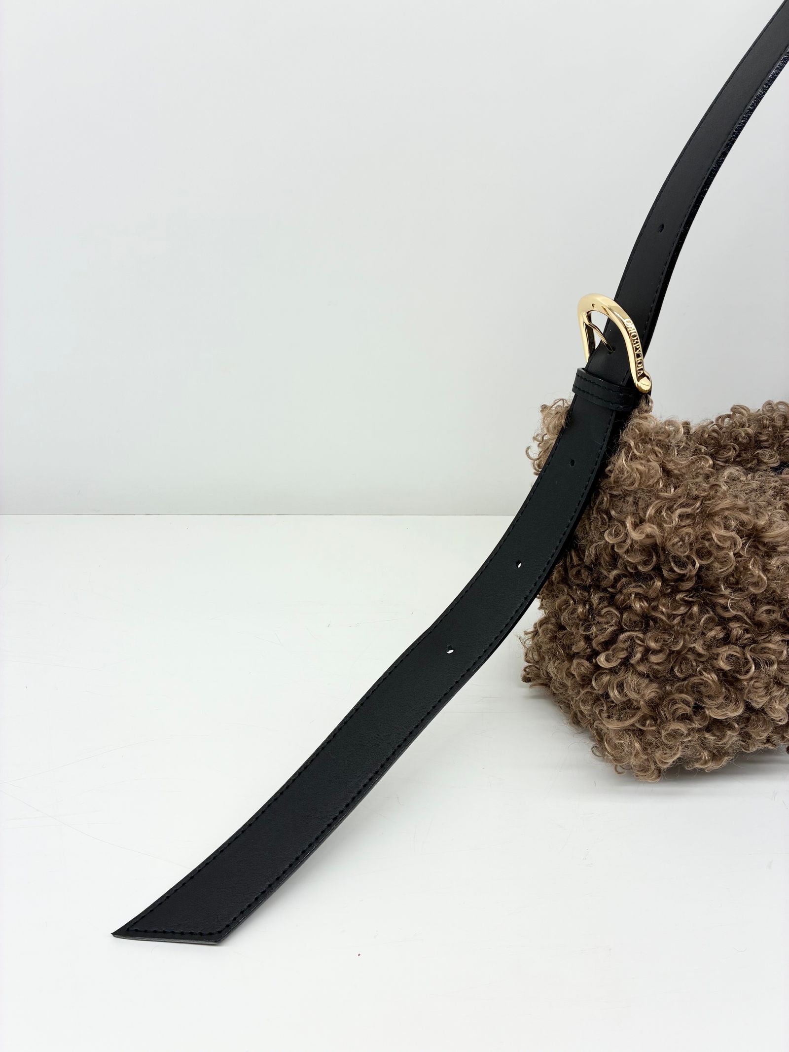 ELMO / カルガンラムエコファーショルダーバッグ / ブラウン