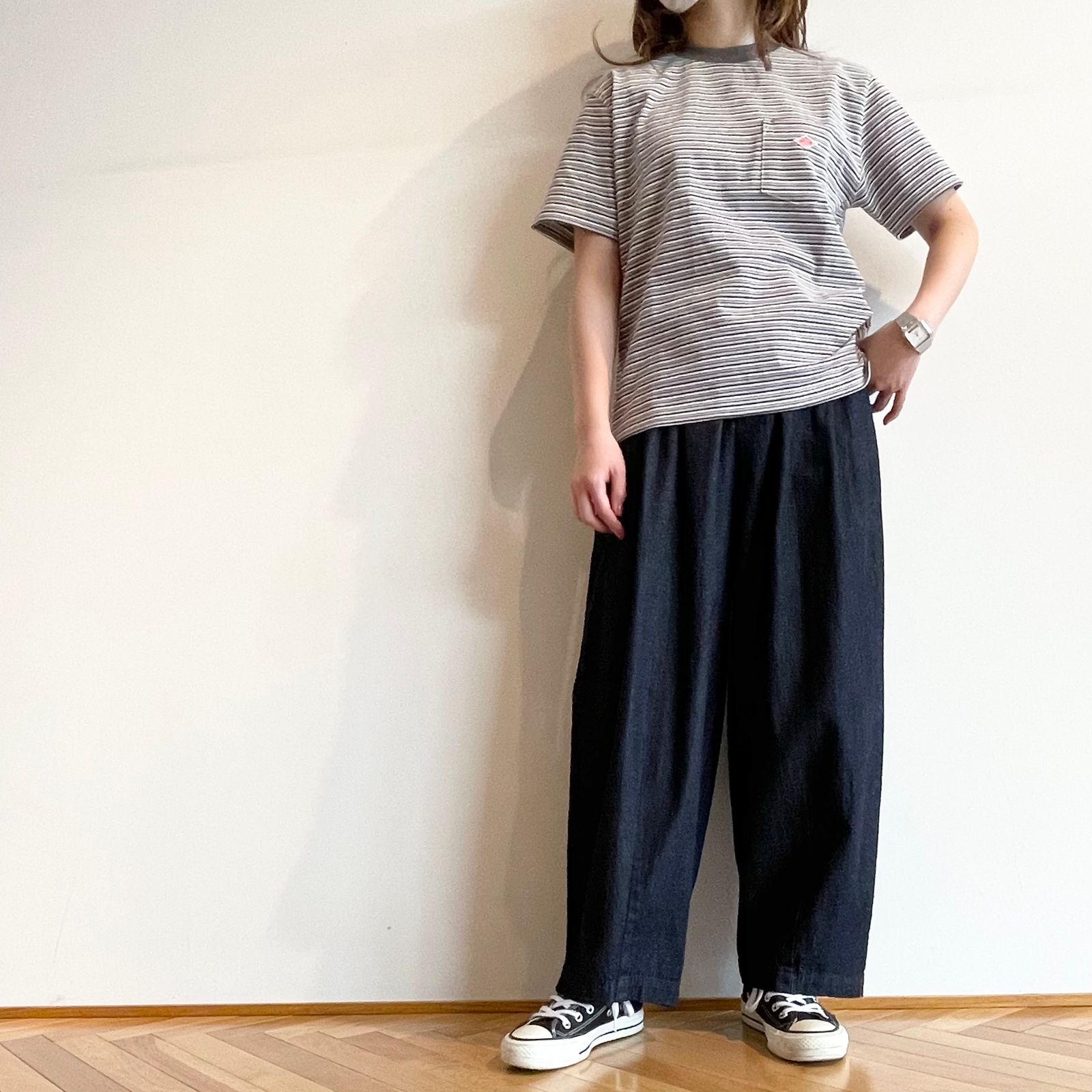 クルーネックポケットTシャツ