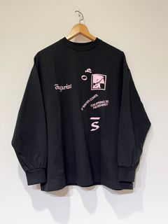 Oh Sherry / "New Day" L/S Tee / ロンT / ロングスリーブTシャツ / ブラック