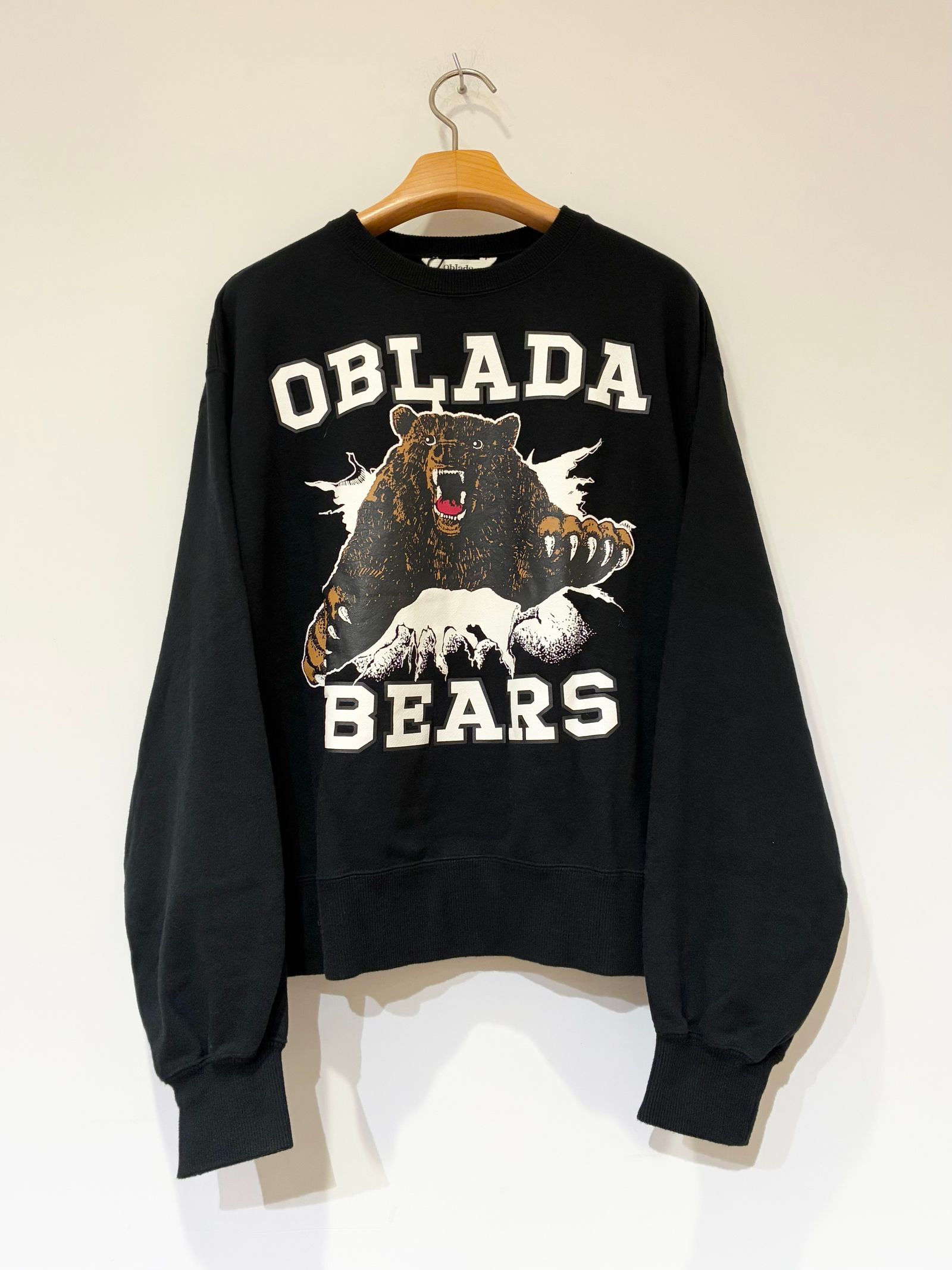 BEARS SWEAT / 熊プリントスウェット / ブラック