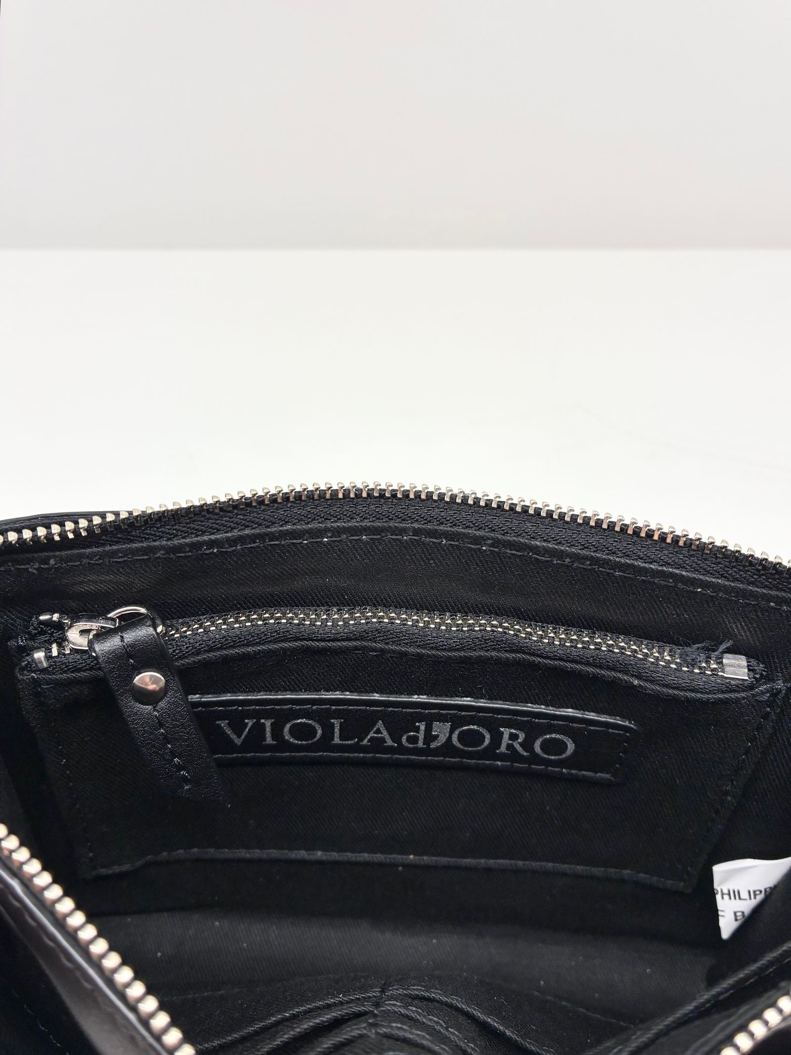 MIRO / スタッズ付きスマートフォンショルダーバッグ / ウォレットバッグ / ブラック