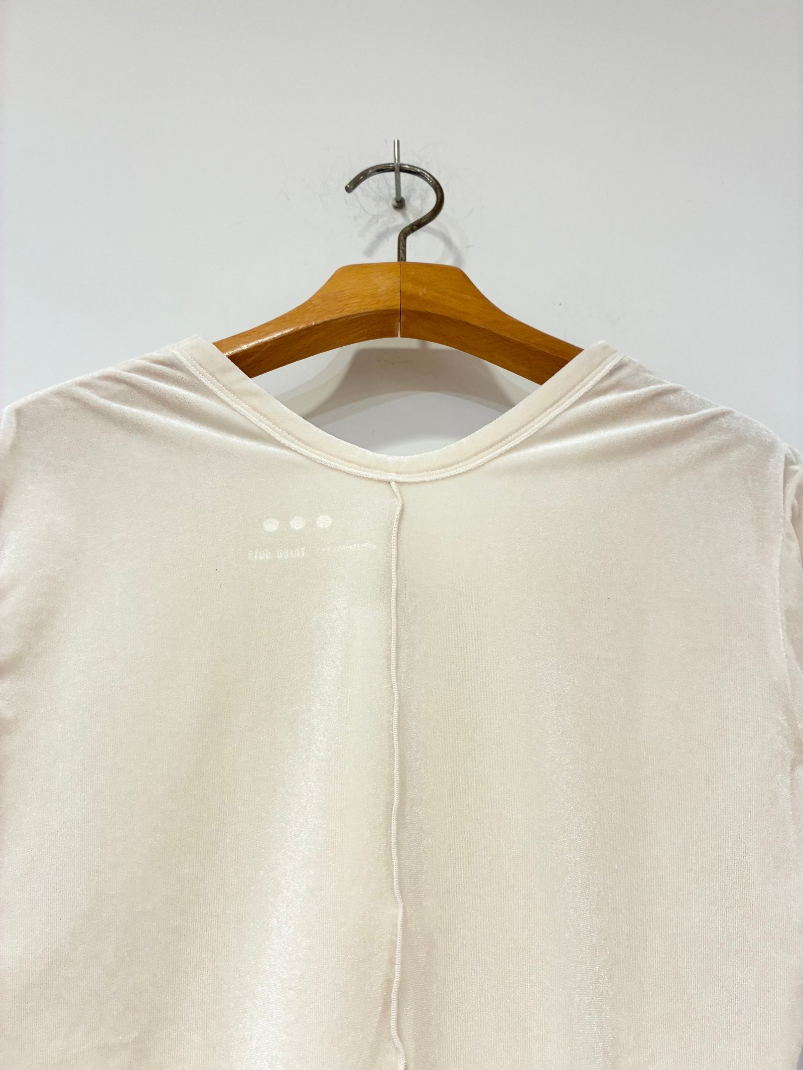 シアーベロア 長袖Tシャツ / エクリュ / アイボリー / ベージュ / ホワイト