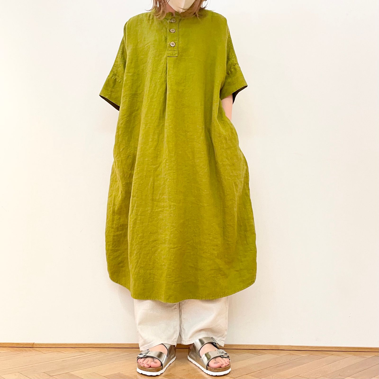 D.M.G.のさらっとした2wayリネンワンピース