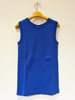 CIRCULAR RIB SLEEVELESS / ノースリーブトップス / タンクトップ / ブルー