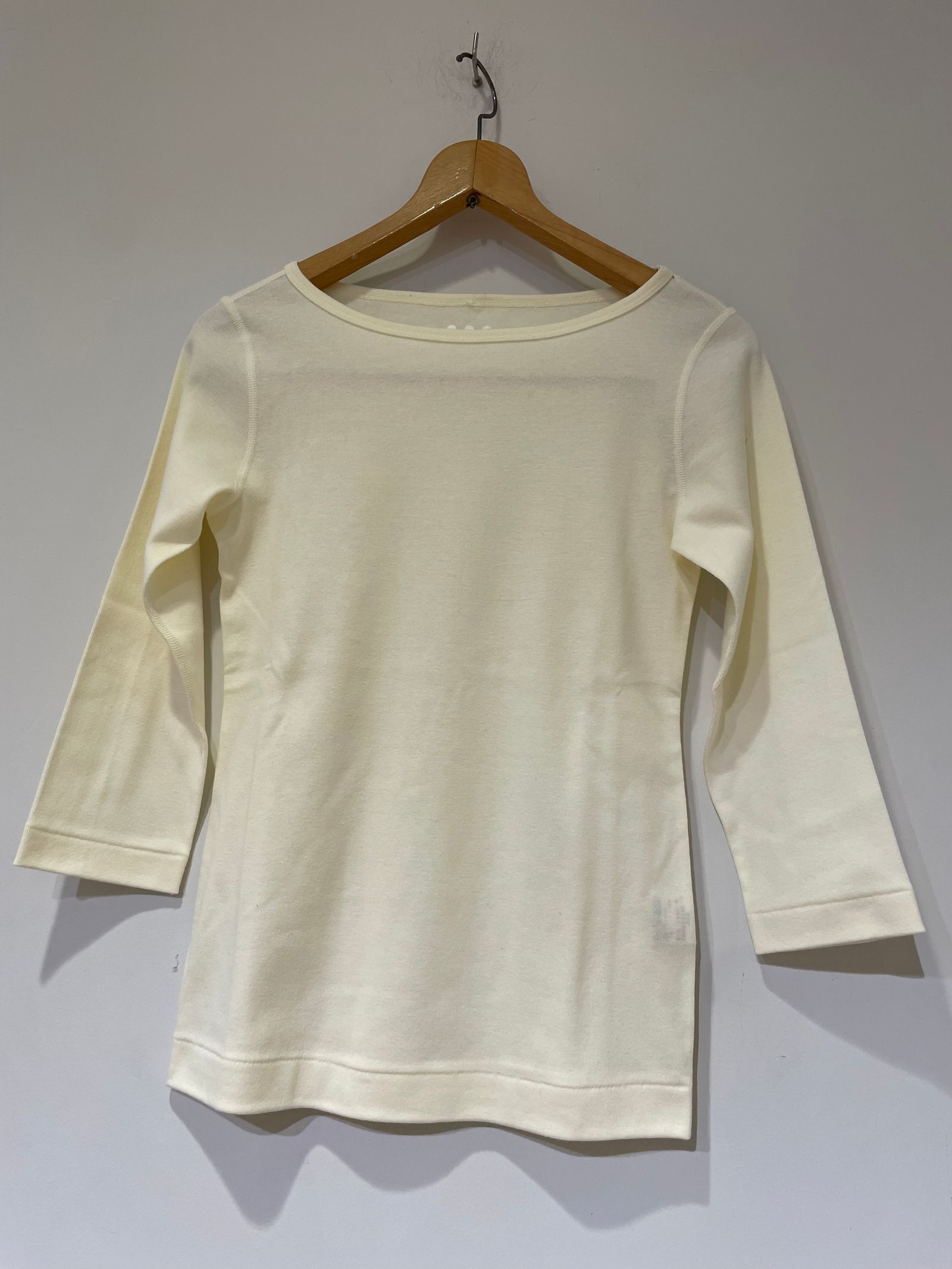 ジンジャー 七分袖 / ボートネックカットソー / エクリュ