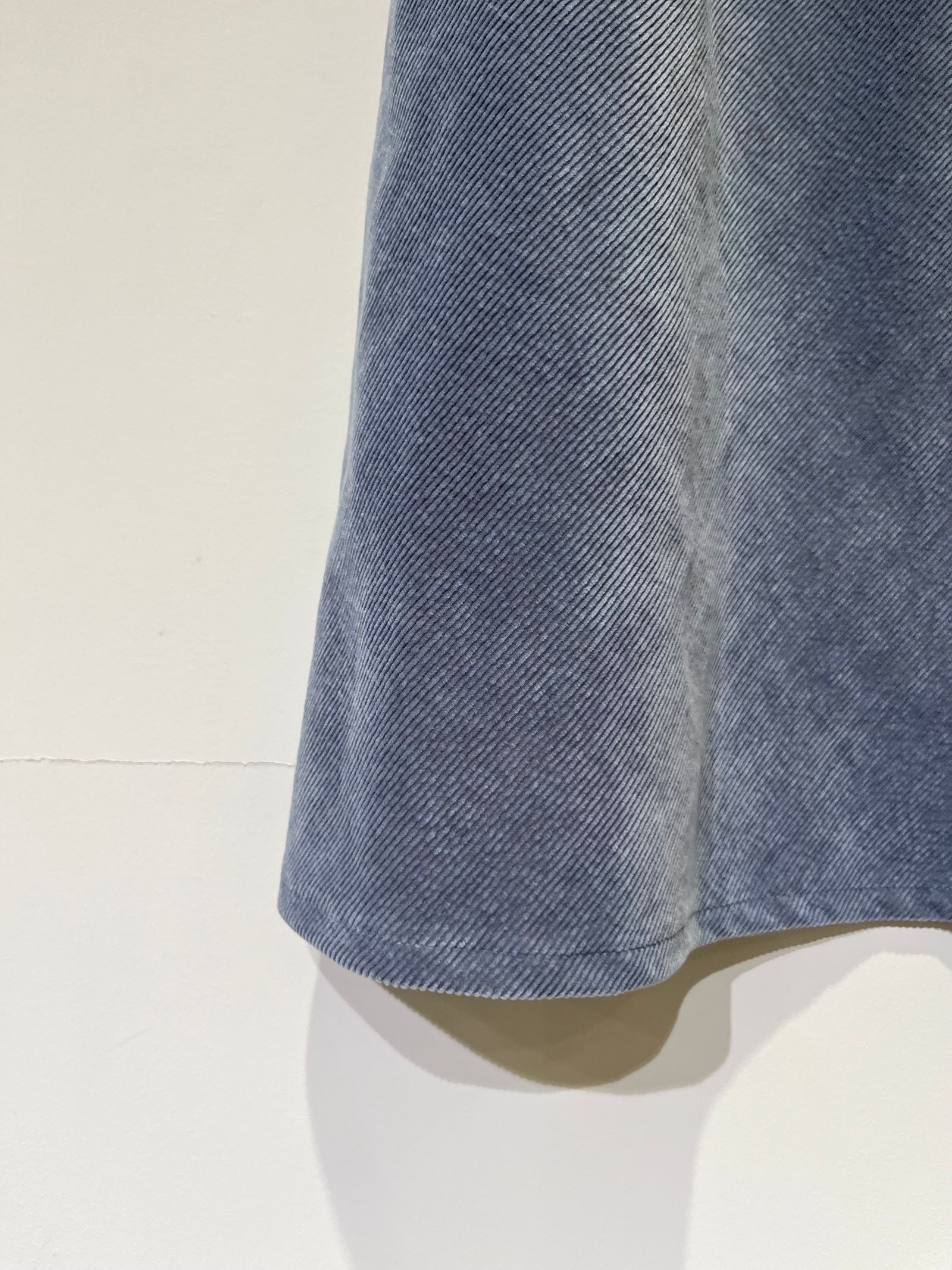 Bed&Breakfast / Chambray Corduroy Skirt / コーデュロイスカート / ライトブルー