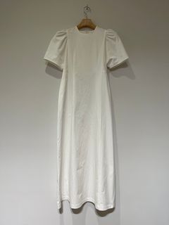 Diorama Gabardine Dress in Off White