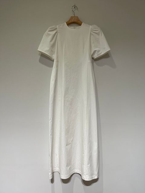 Diorama Gabardine Dress in Off White