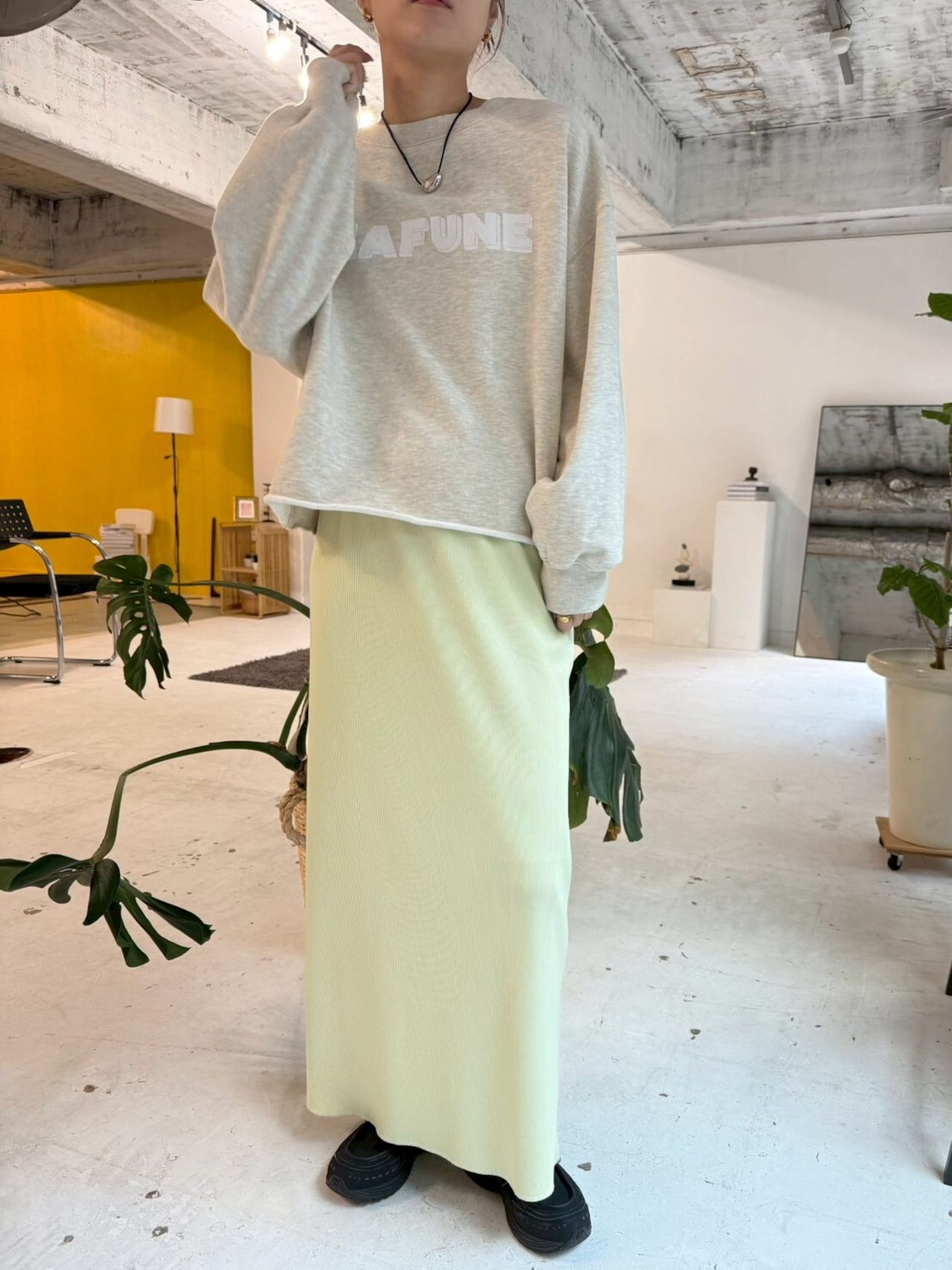 rib tight skirt / リブタイトスカート / タイトスカート / ミントグリーン