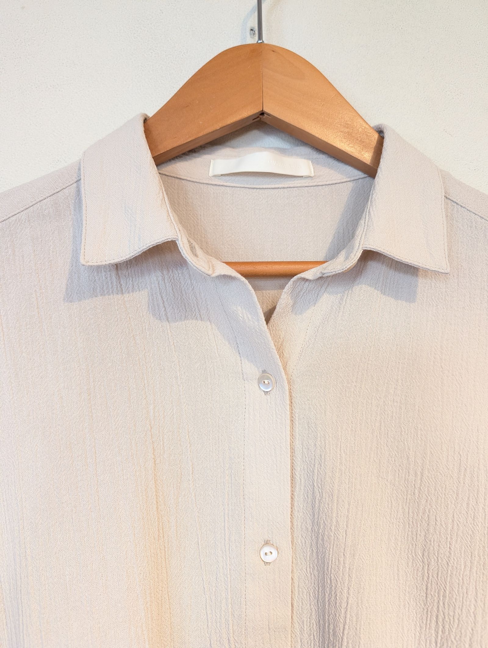 cotton shirt / コットンシャツ / アイボリー