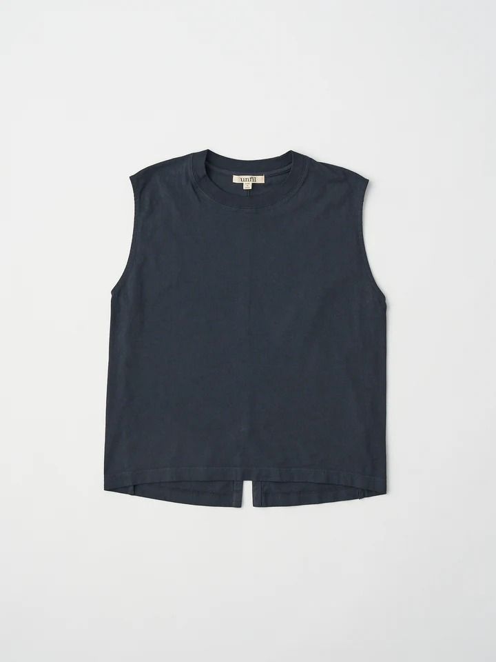 dry touch cotton jersey sleeveless Tee / ノースリーブカットソー / ブラック