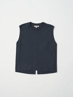 dry touch cotton jersey sleeveless Tee / ノースリーブカットソー / ブラック