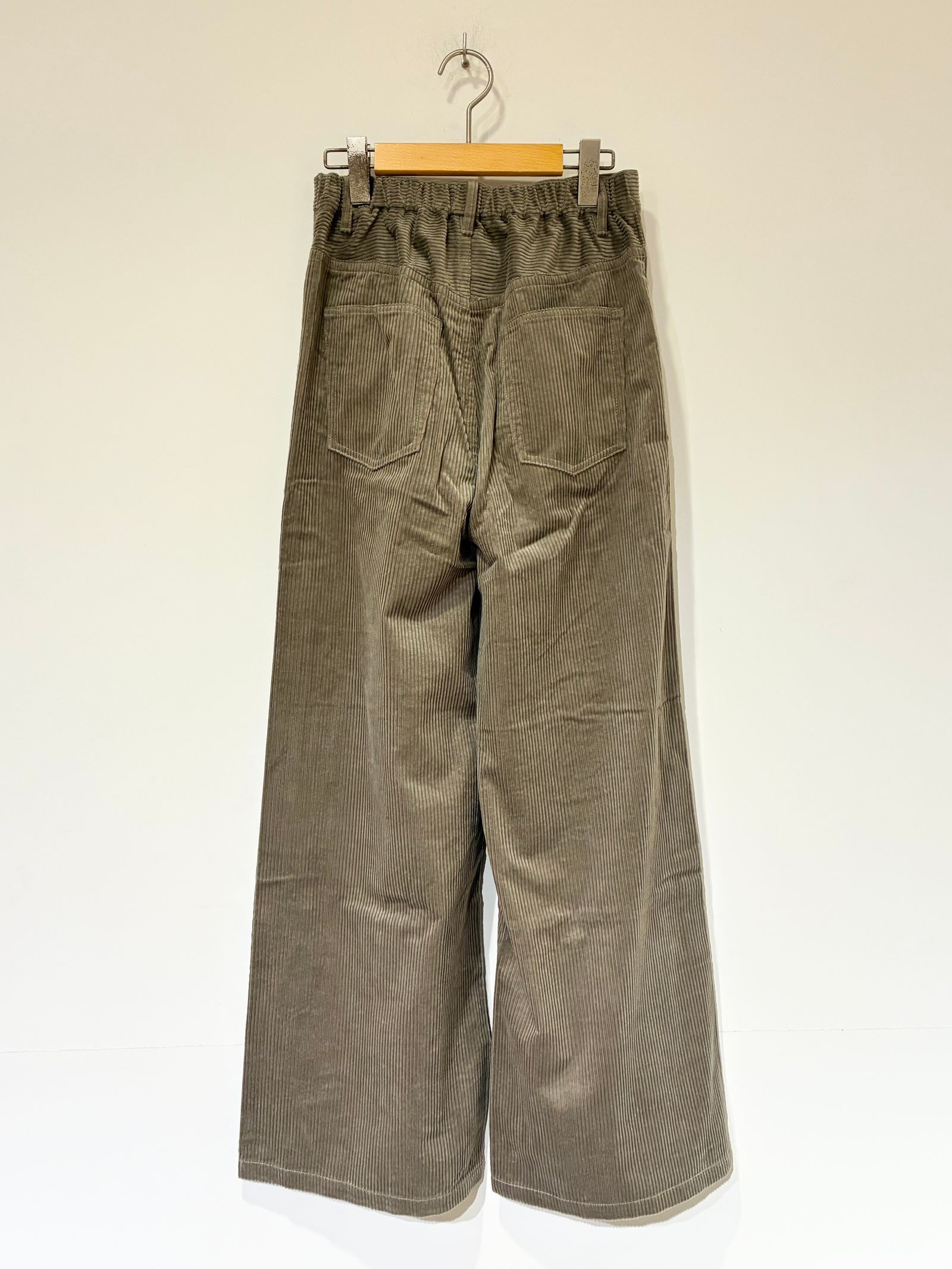 バルキーコーデュロイ パンツ / ワイドパンツ / グレー