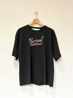 【ラスト1点】pomponioTシャツ / ロゴTシャツ / チャコールグレー