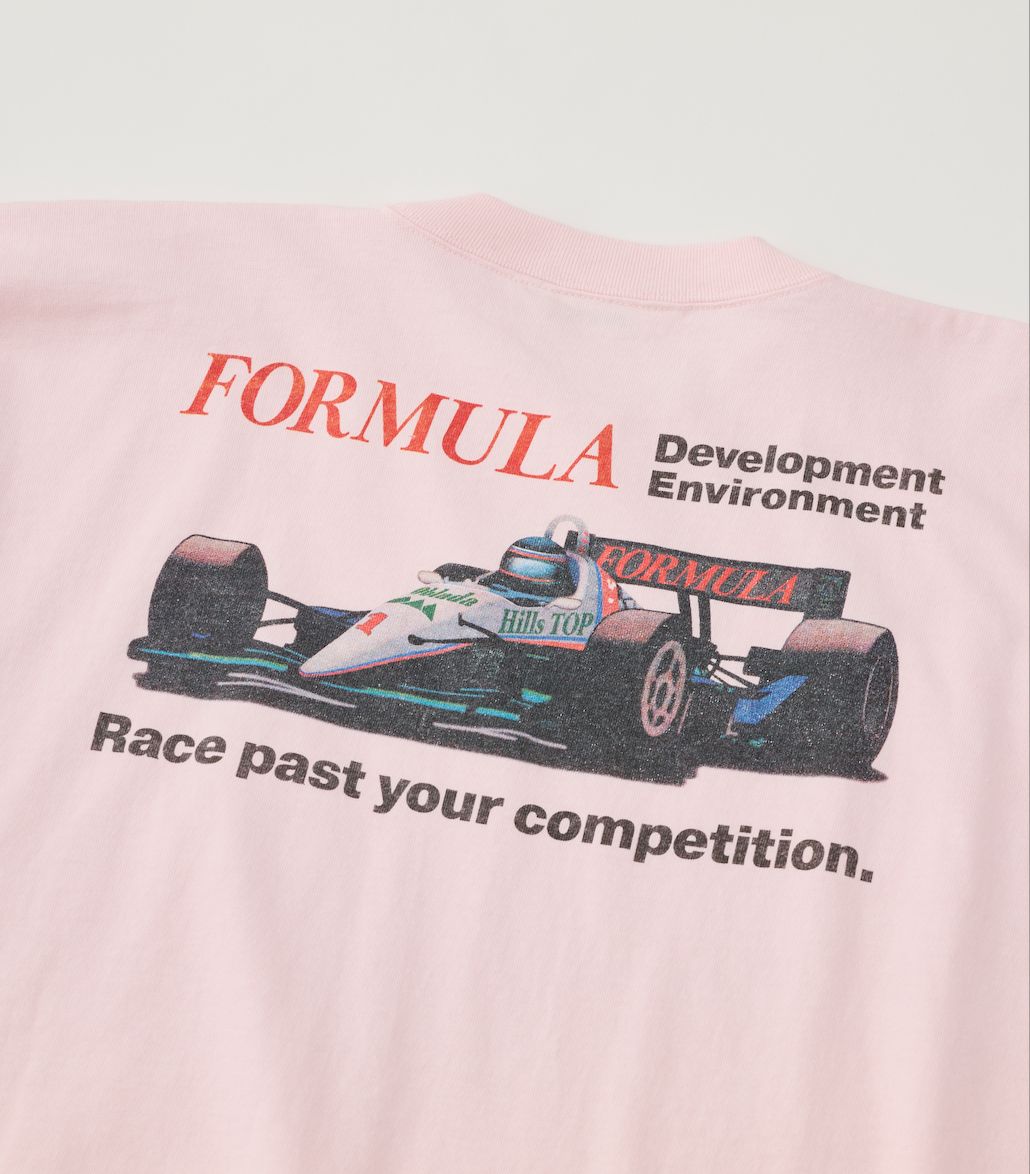 FORMULA ONE LONG TEE / プリントロンT / ピンク