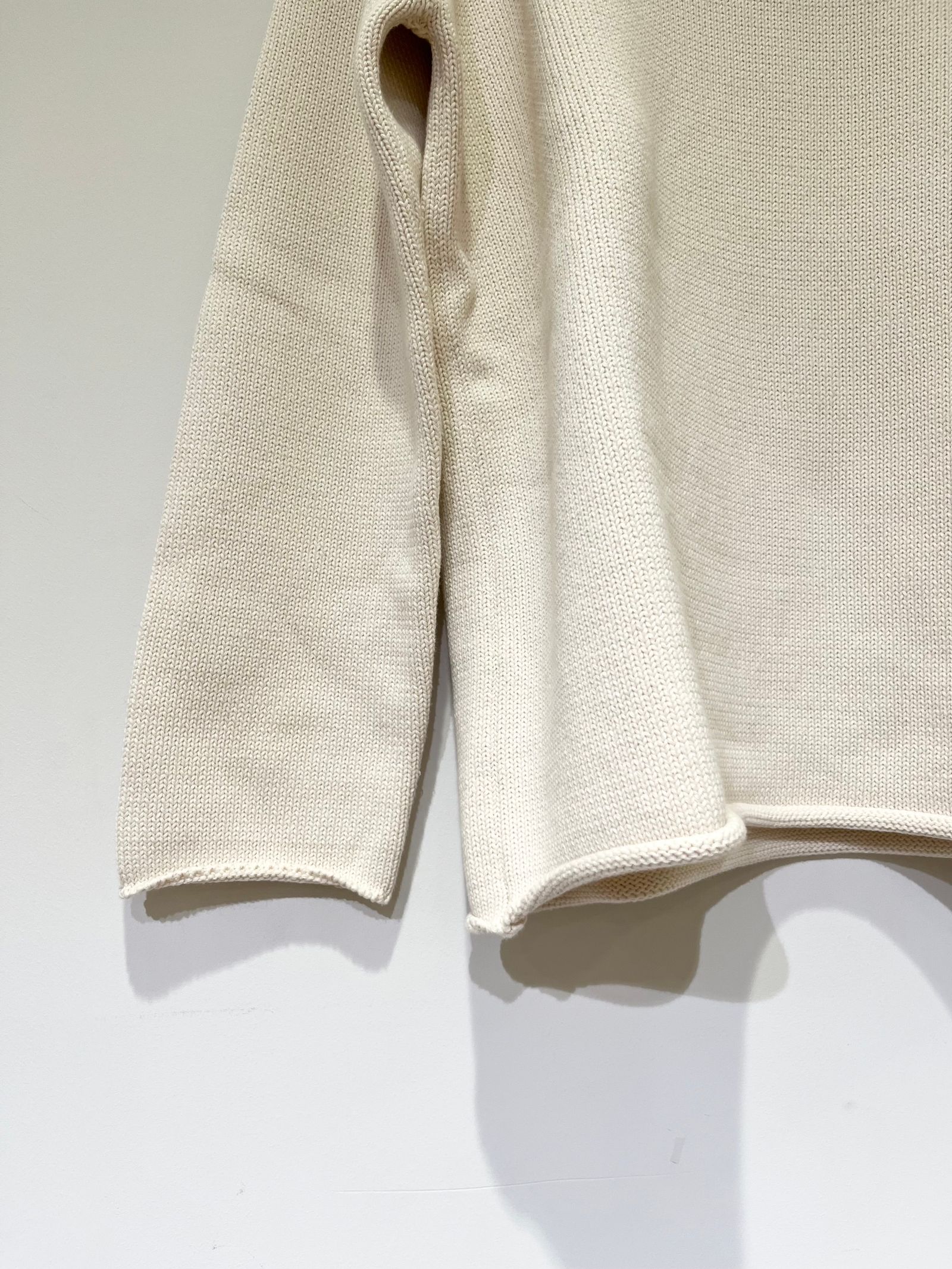 Hanzo Cotton Top / オーバーサイズ / コットンニット / ホワイト