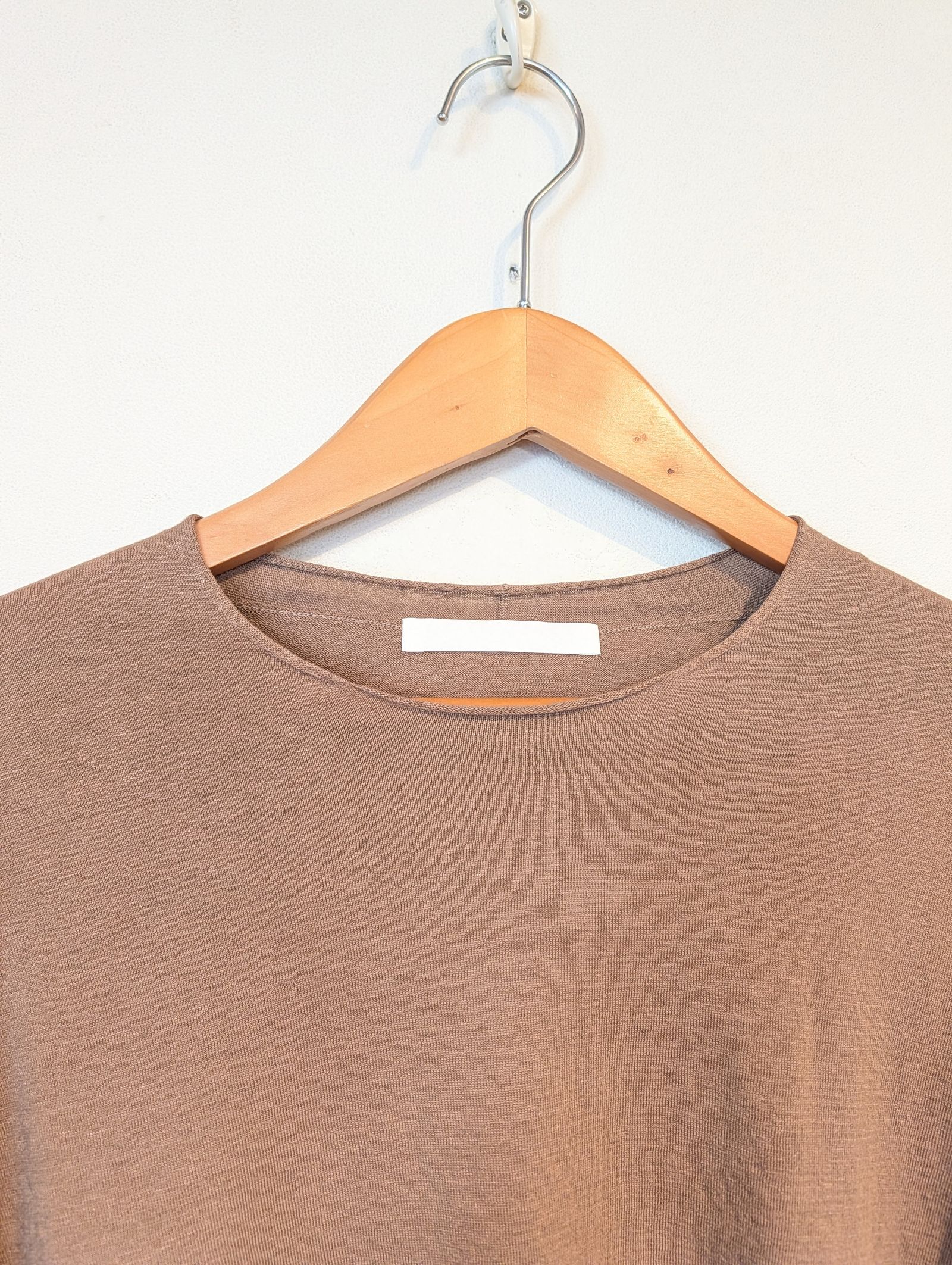 hemp cotton pullover / コットンニット / アンバー