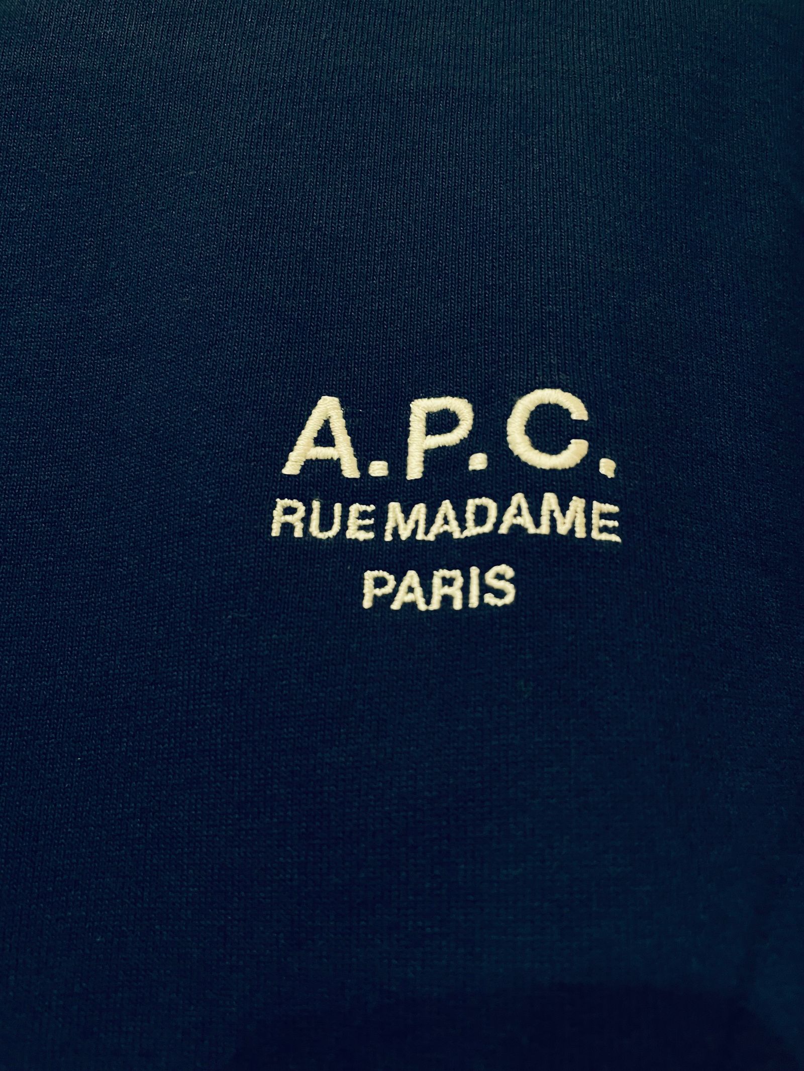 OLIVER Tシャツ / ワンポイント刺繡ロンT / ネイビー