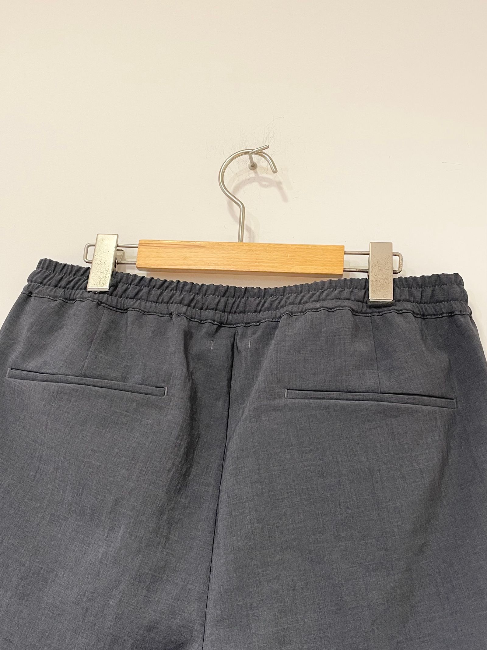 Shari Pants / テーパードイージーパンツ / シャンブレーブラック