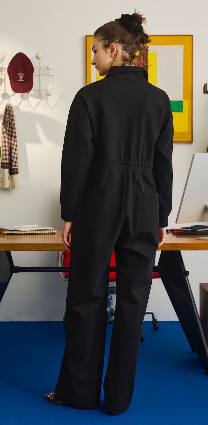 JERSEY JUMPSUIT / オールインワン / ブラック