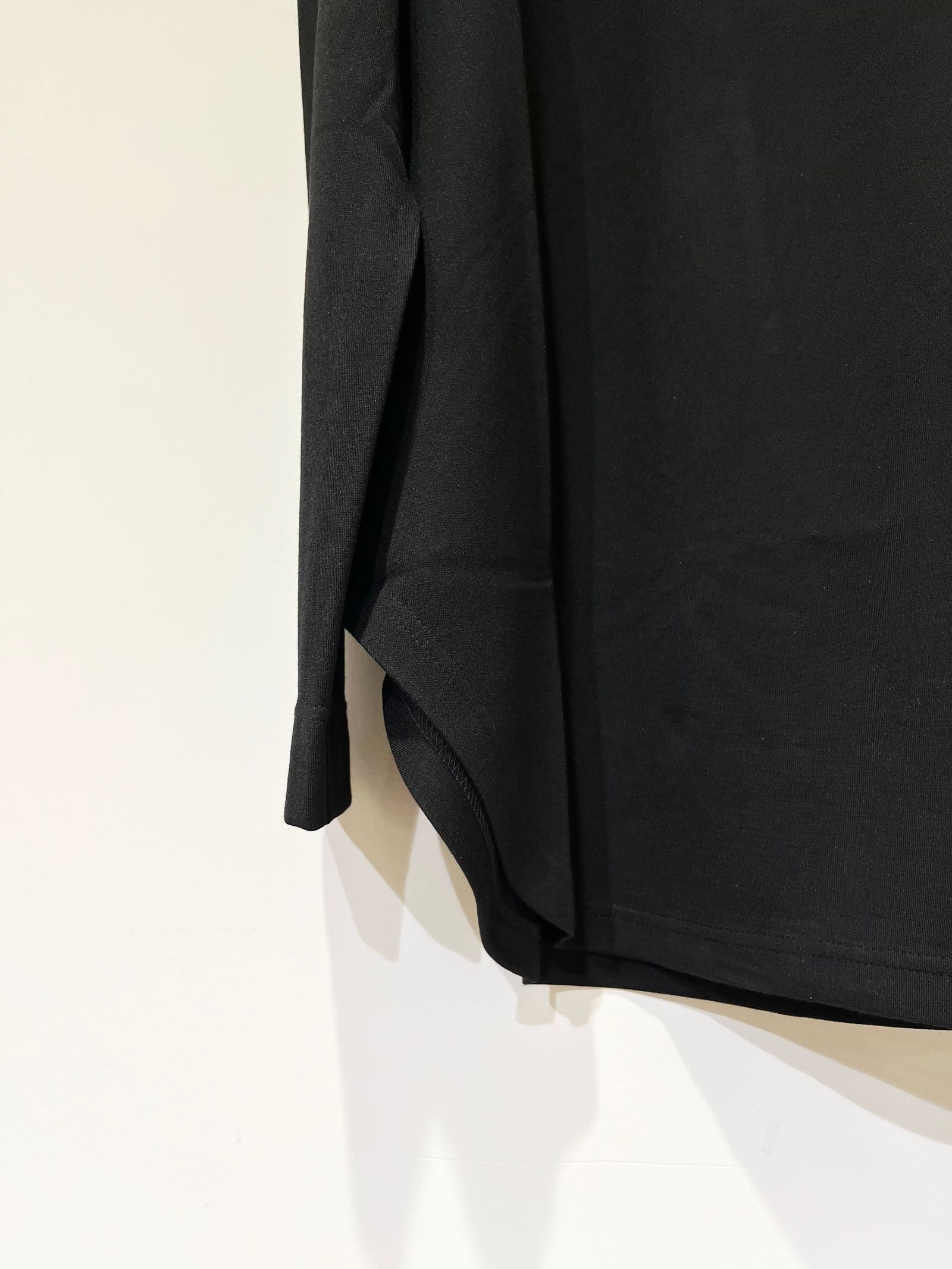 Standard Stretch Super Ponte Big Top / オーバーサイズロンT / ブラック