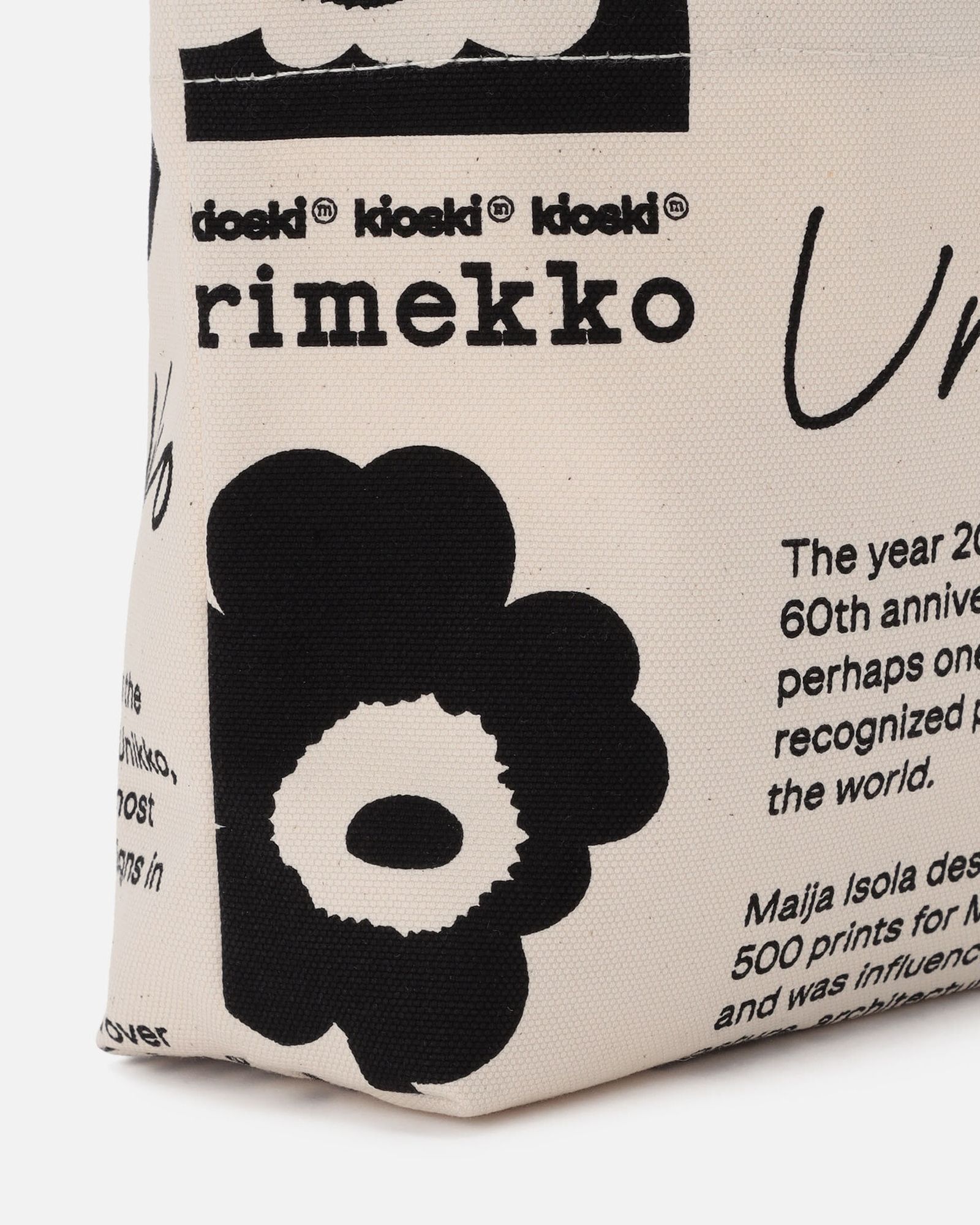Nyytti Unikko Tribute 60th / トートバッグ / ブラック
