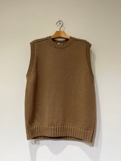 WILLIAM VEST / ニットベスト / コットンニット / ベージュ