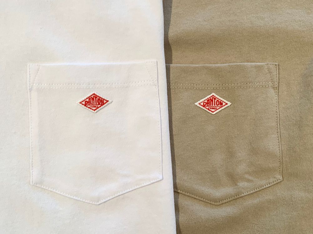 DANTON ロングスリーブポケットTシャツ