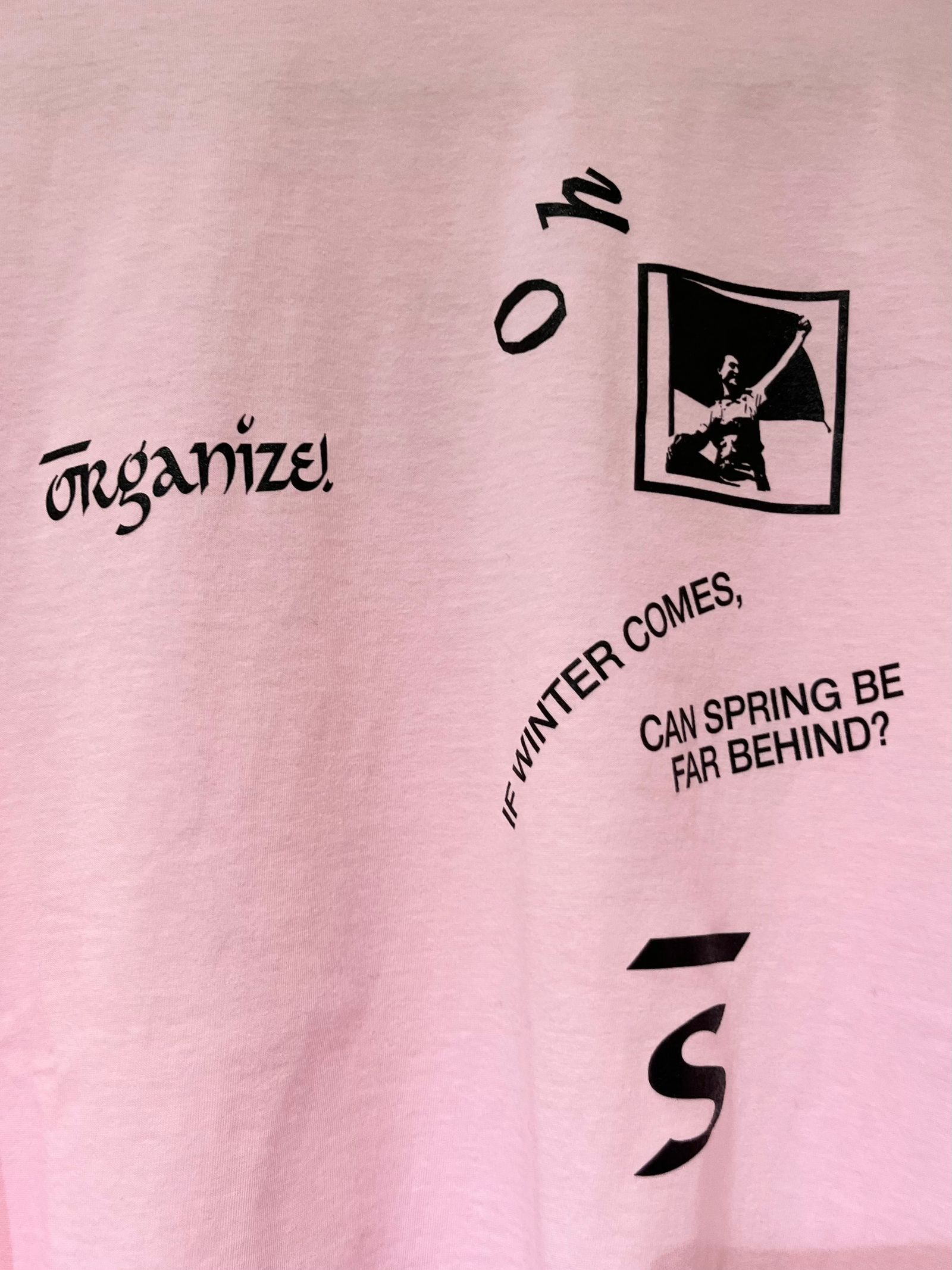 Oh Sherry / "New Day" L/S Tee / ロンT /ロングスリーブTシャツ / ピンク