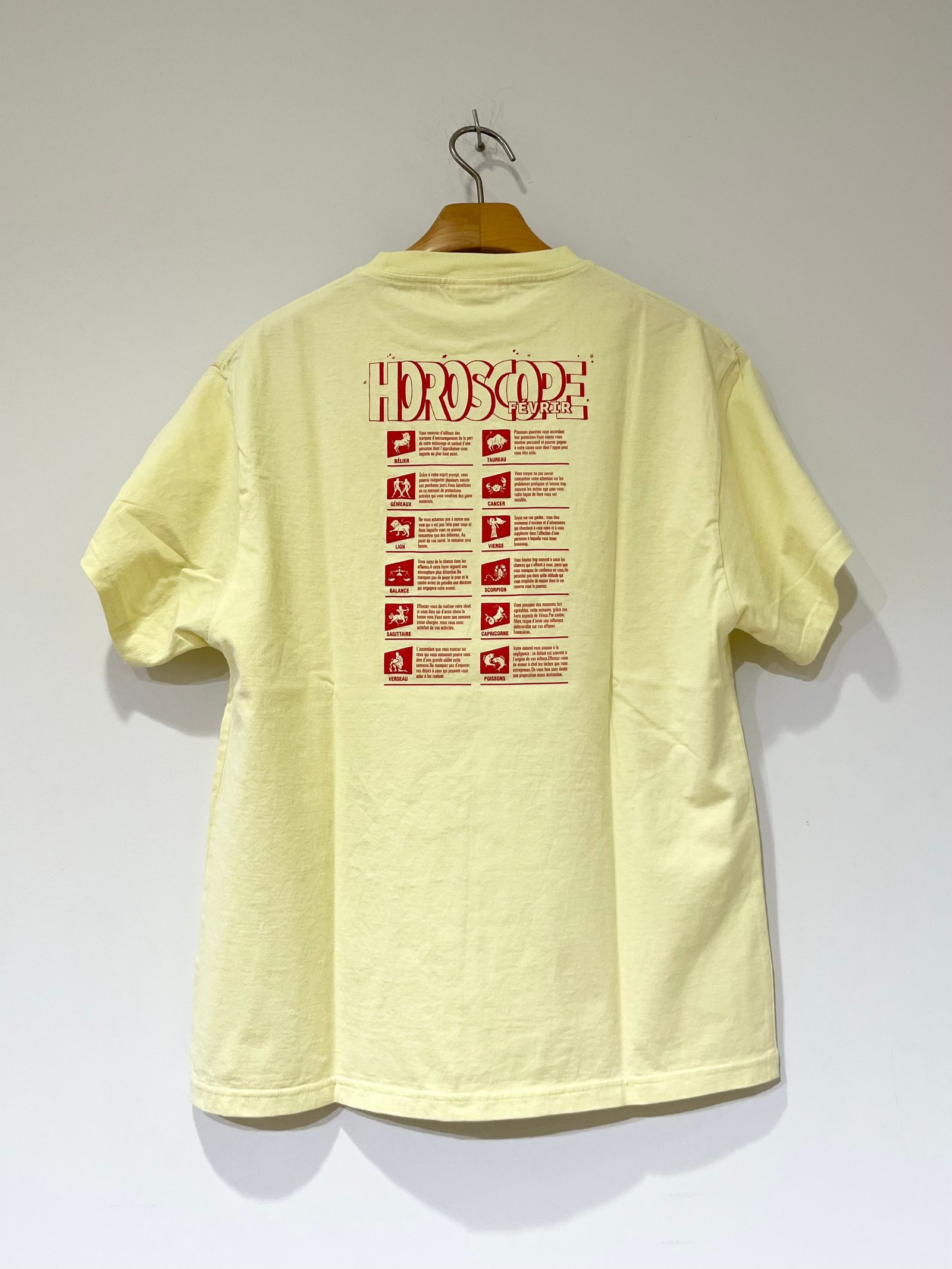 シンゾーン　HOROSCOPE TEE LIMEYELLOW シンゾーン HOROSCOPE TEE LIMEYELLOW
