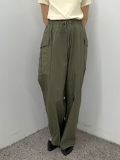 cotton cupra cargo easy pants / コットンキュプラカーゴイージーパンツ / カーキ