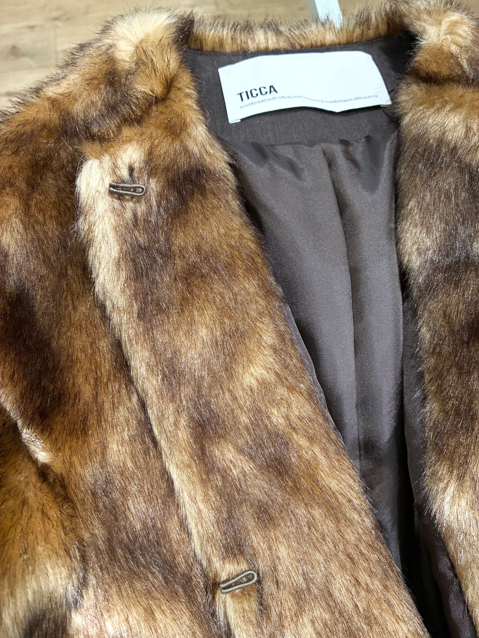 ミンクファーショートコート / ブラウン