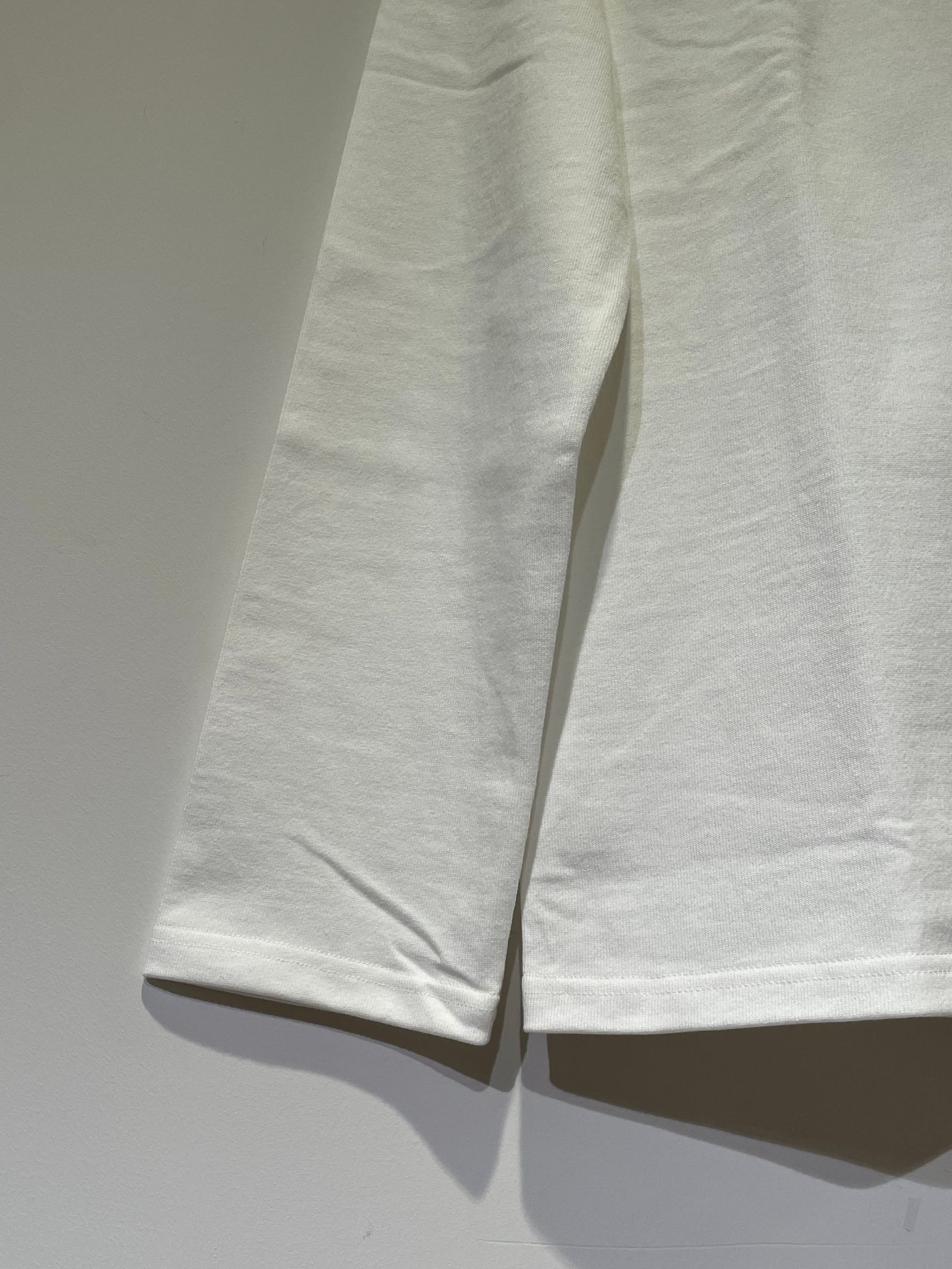 OLIVER Tシャツ / ワンポイント刺繡ロンT / ホワイト