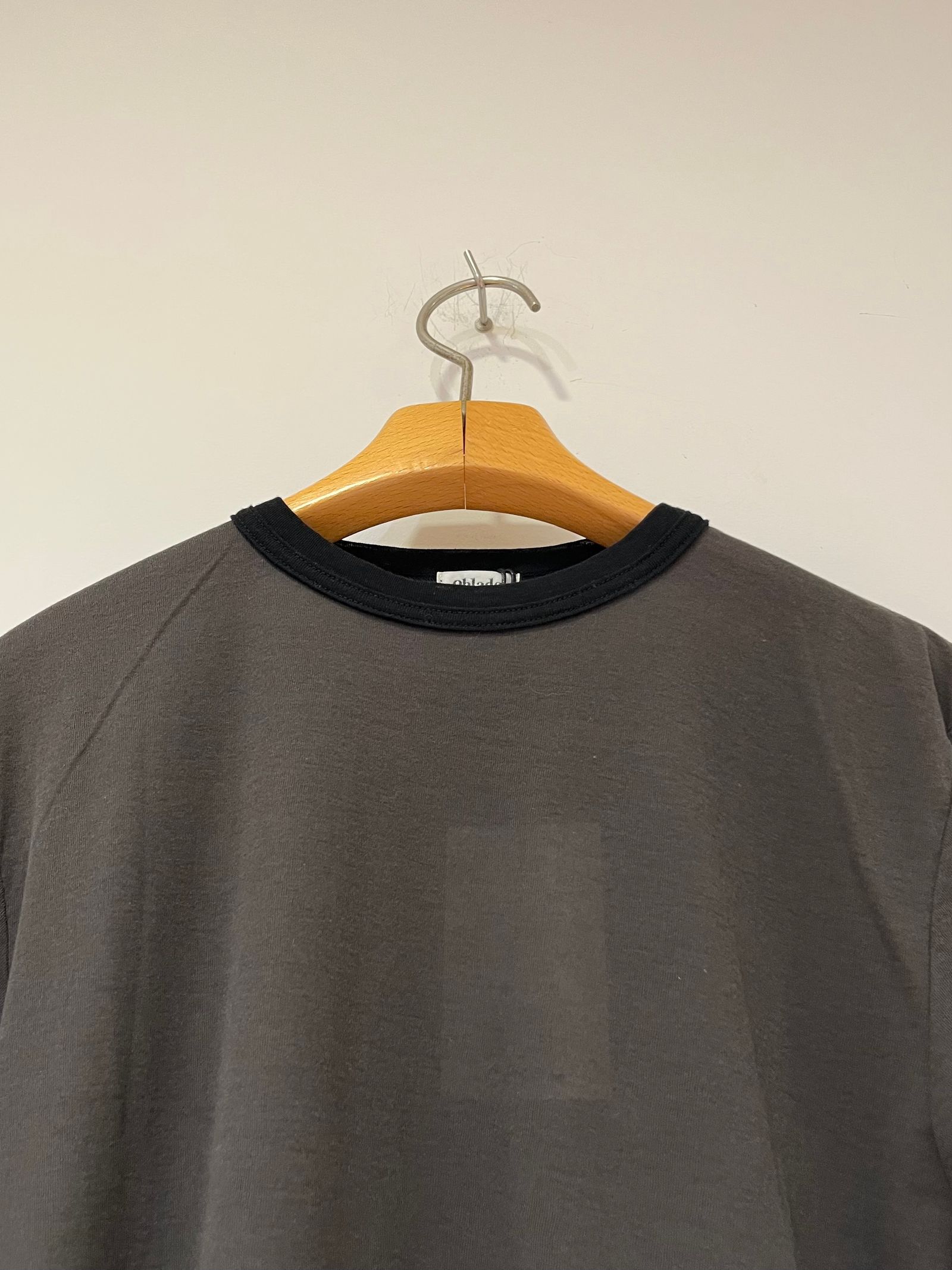 SHEER LONG SLEEVE TEE / シアーロンT / チャコールグレー
