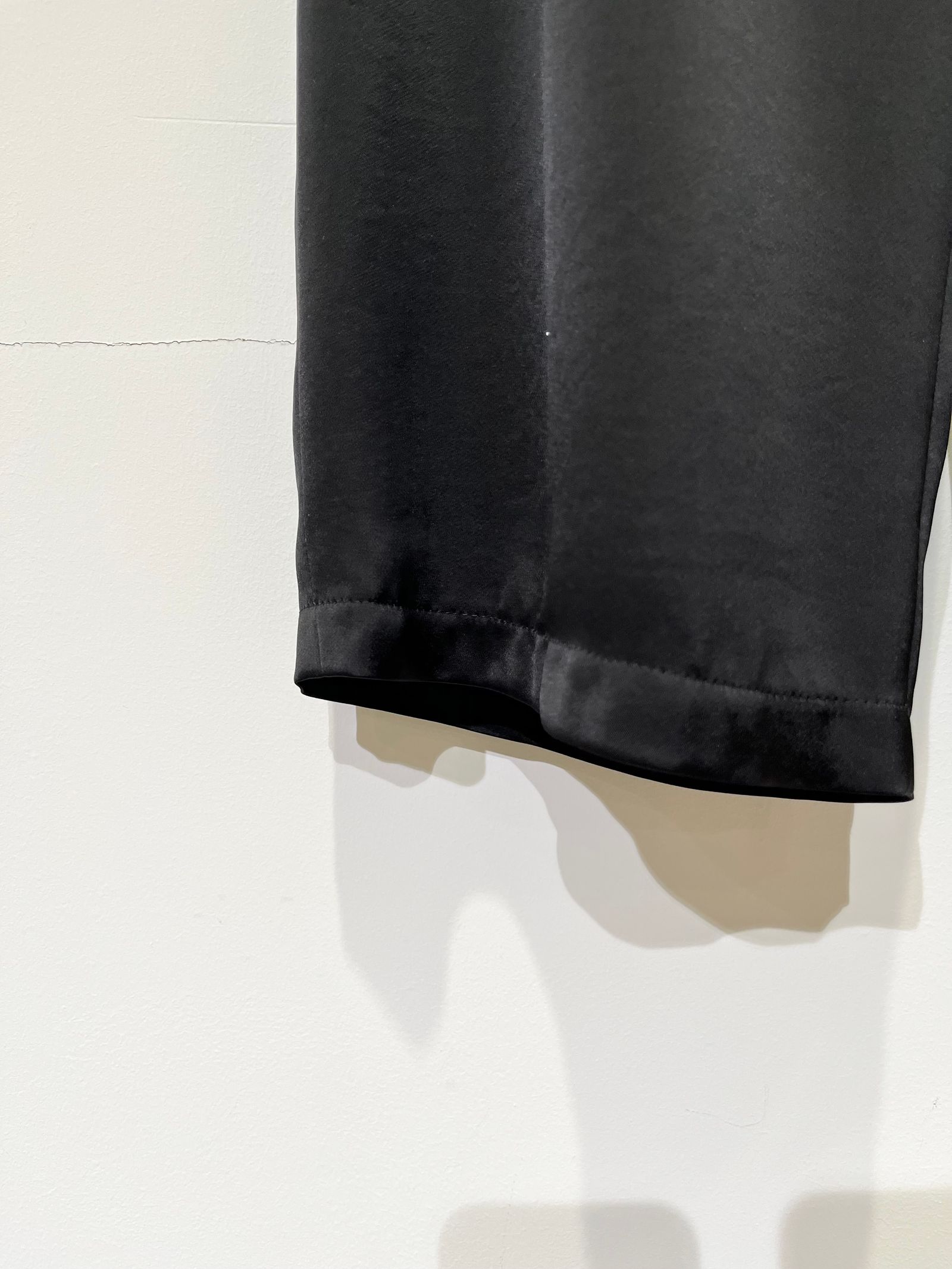Bed&Breakfast / Satin LRM Pants / サテンパンツ / ブラック