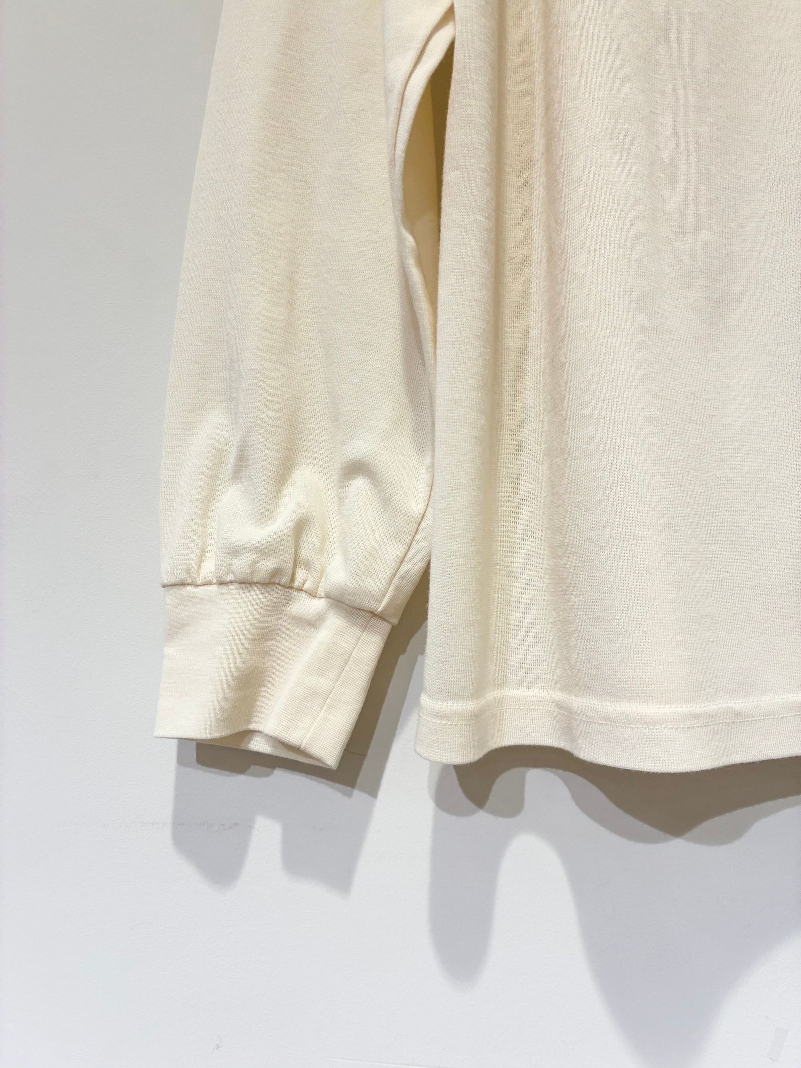 RACING LONG SLEEVE TEE / プリントTシャツ / ロンT / エクリュ / ホワイト