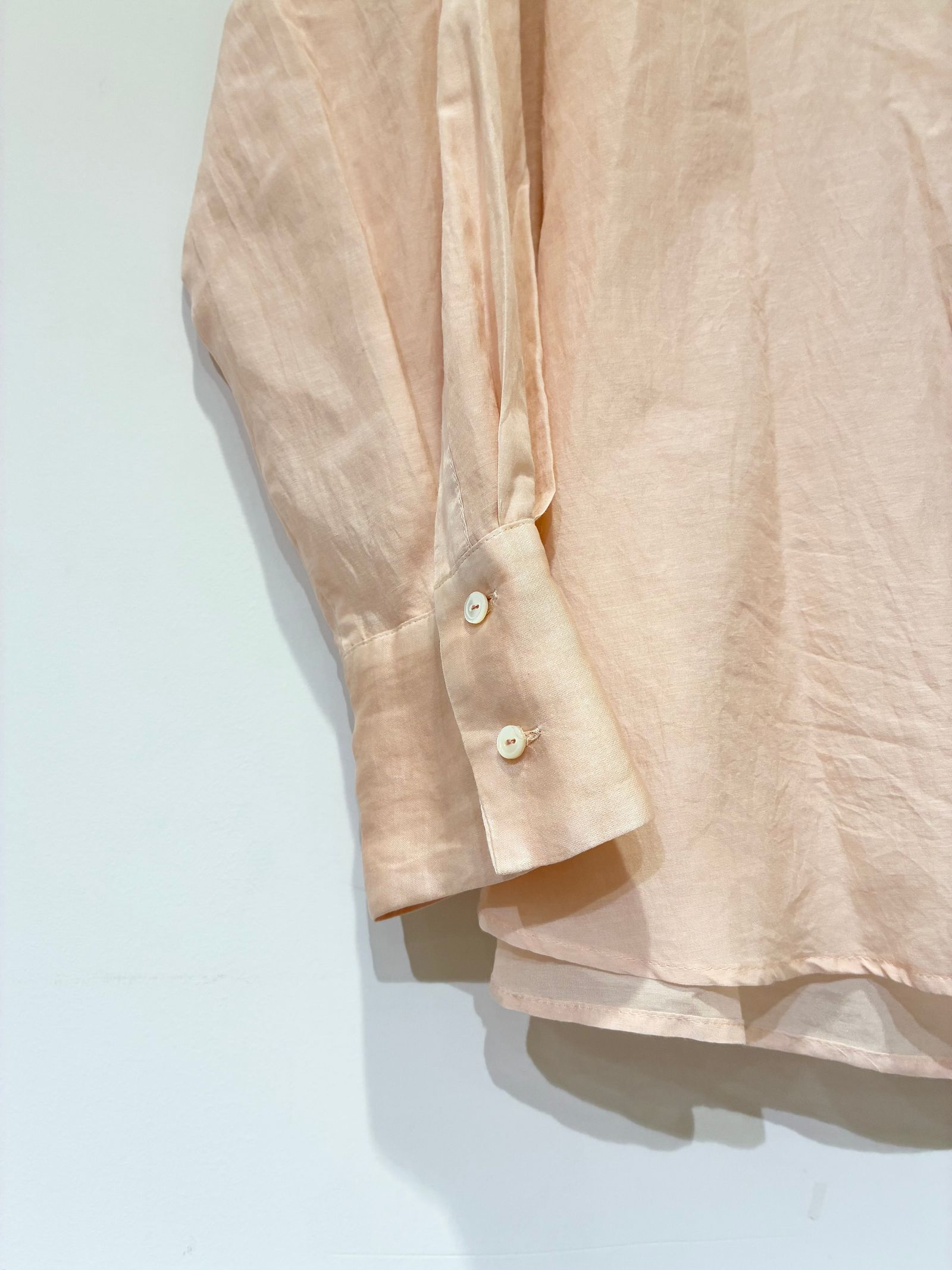 コットンシルクシャツブラウス / ピンク