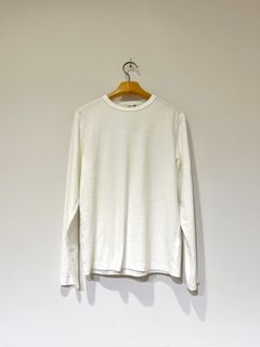 【再入荷】 COMPACT LONG TEE / ロングスリーブカットソー / ロンT / ホワイト