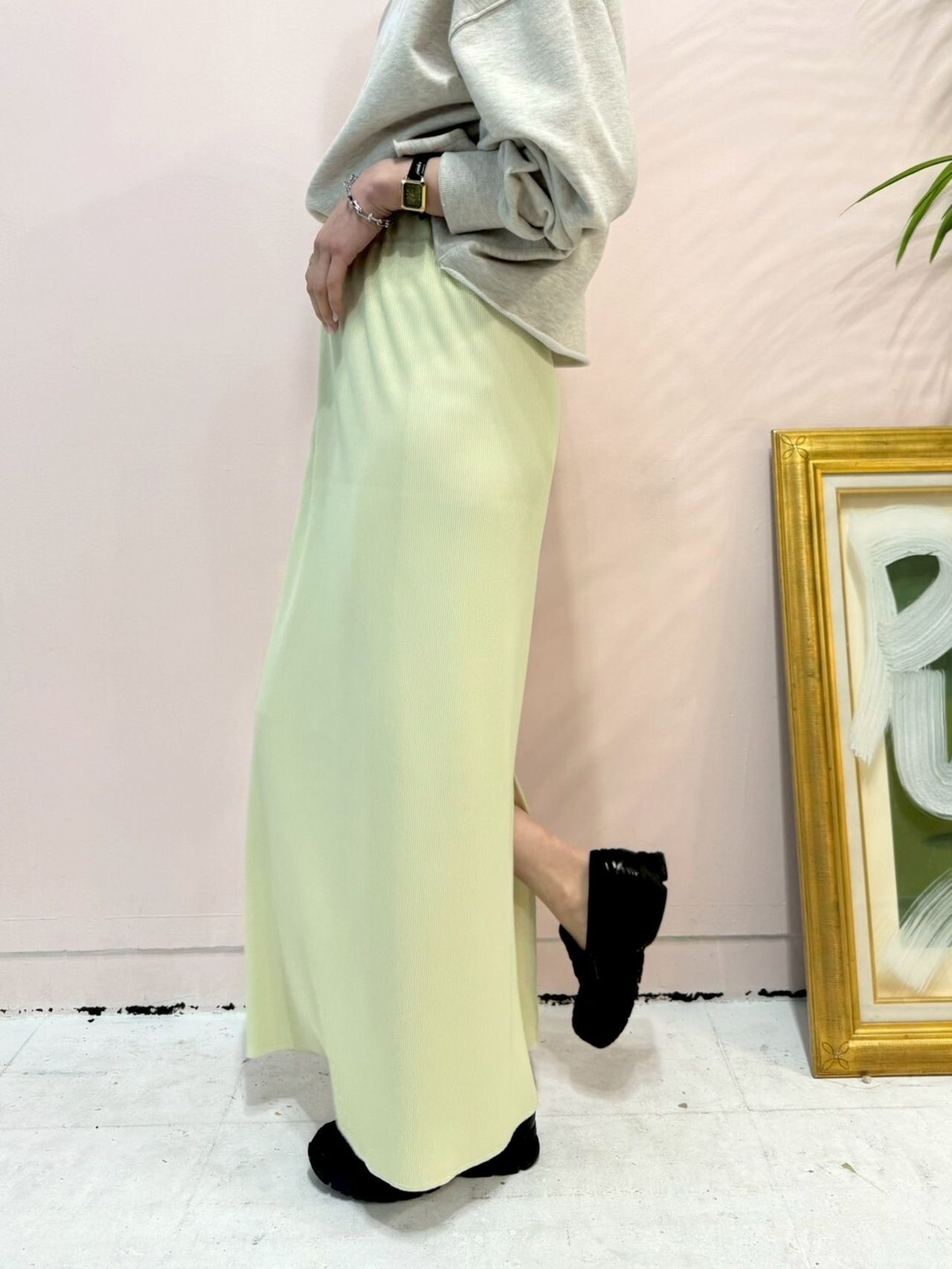 rib tight skirt / リブタイトスカート / タイトスカート / ミントグリーン