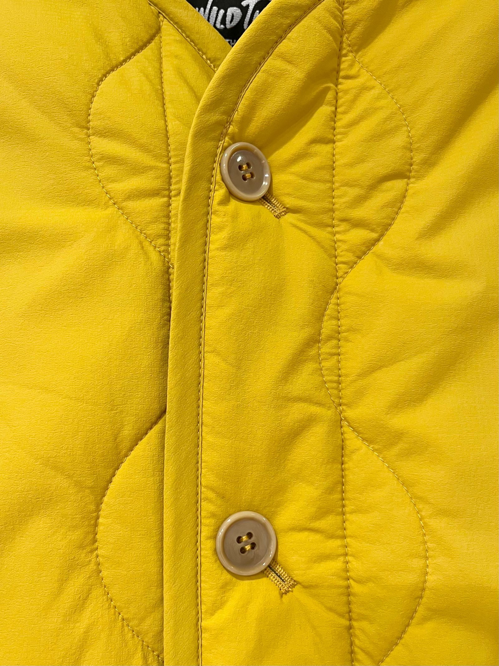 【WILD THINGS × unfil 】quilted nylon 2way jacket / キルティングジャケット / イエロー / マスタード