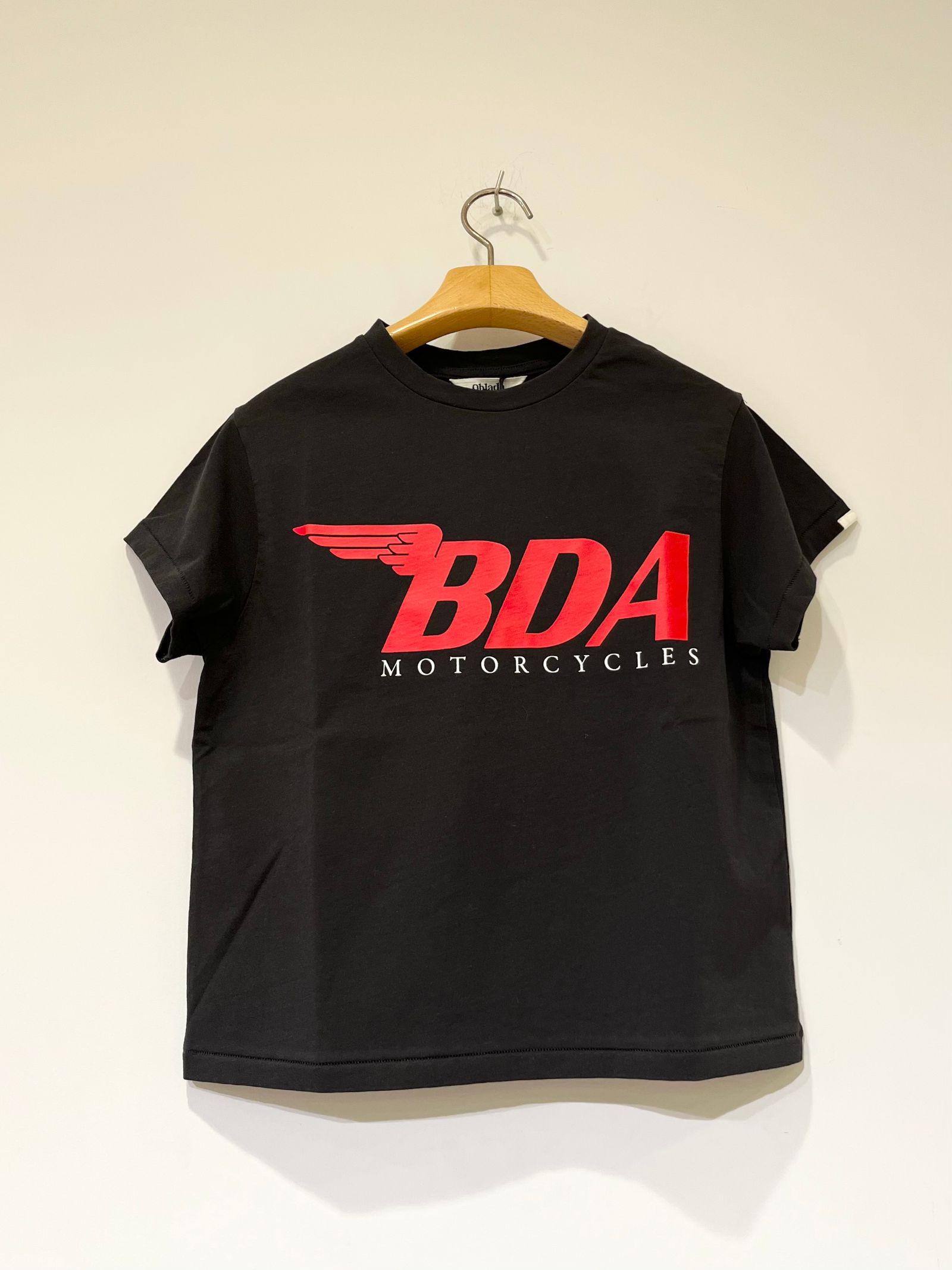 BDA MOTORCYCLE TEE / プリントロゴTシャツ / ブラック