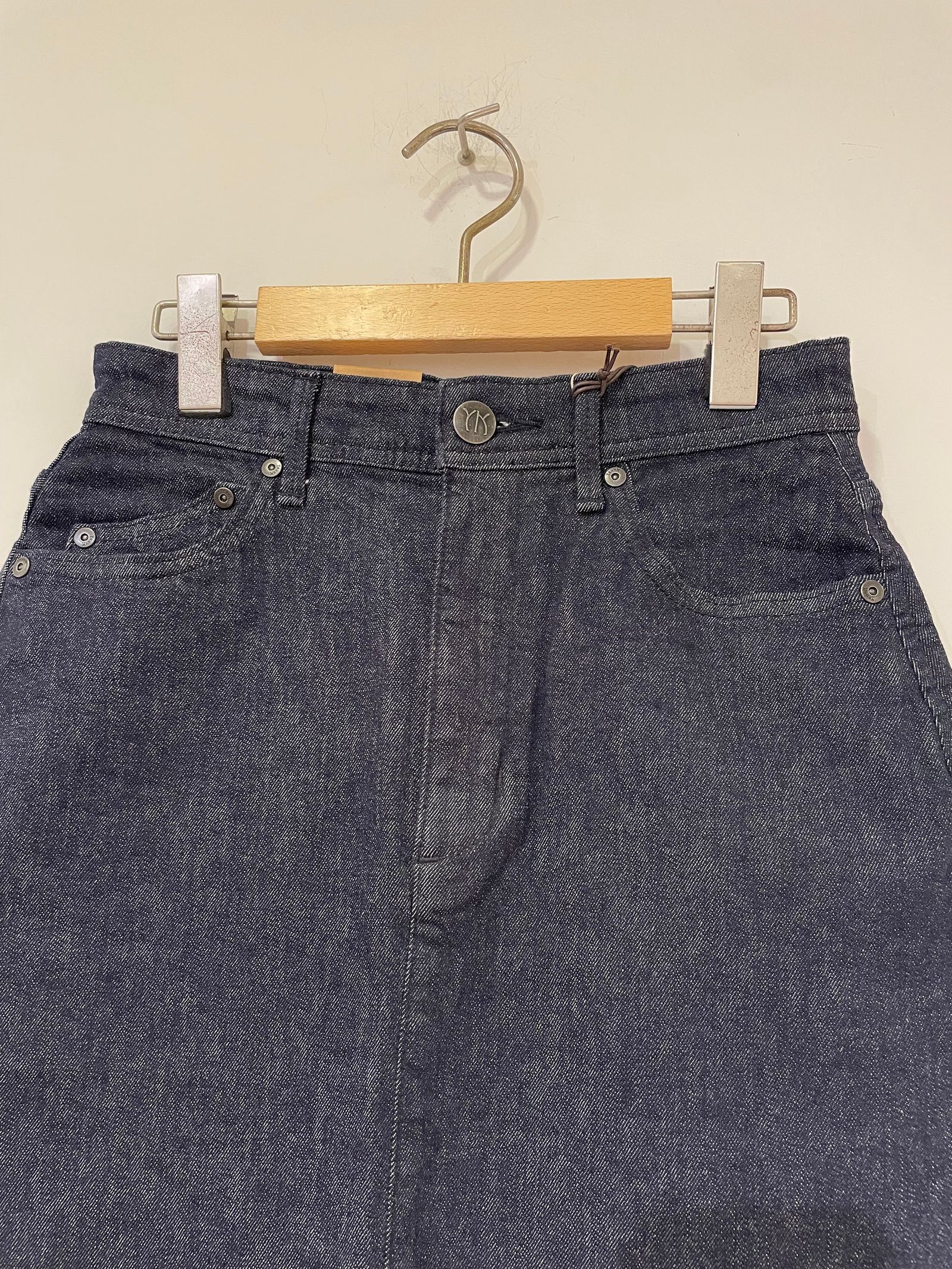 Middle Skirt / カットオフデニムスカート / インディゴブルー / ワンウォッシュ