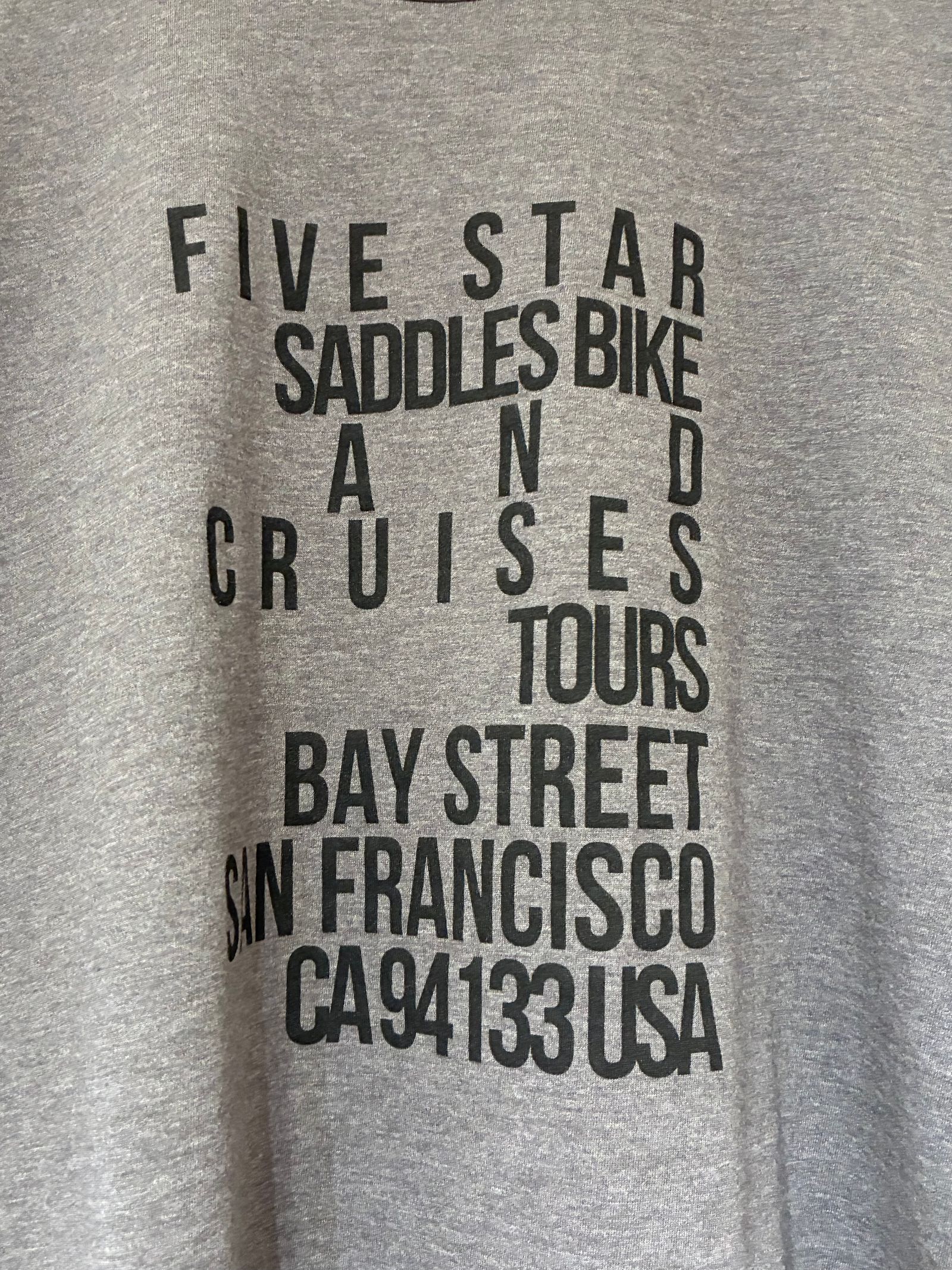 FIVE STARTシャツ / プリントTシャツ / チャコールグレー