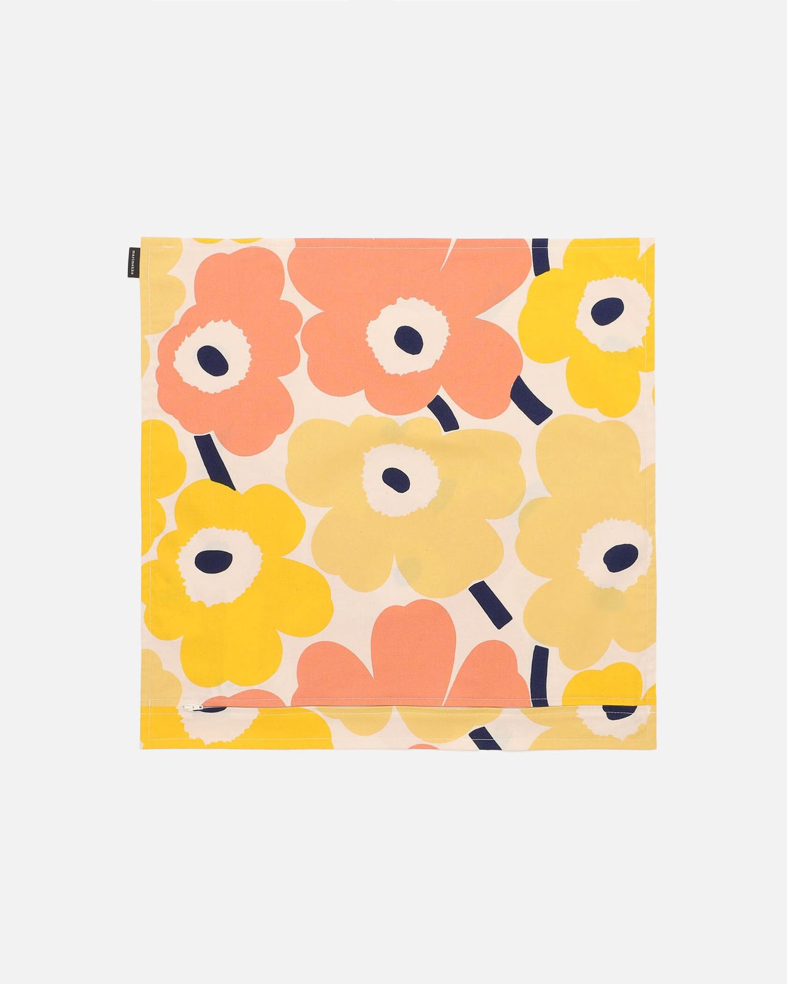 Pieni Unikko / クッションカバー / 50x50cm (ピンク イエロー) マルチカラー