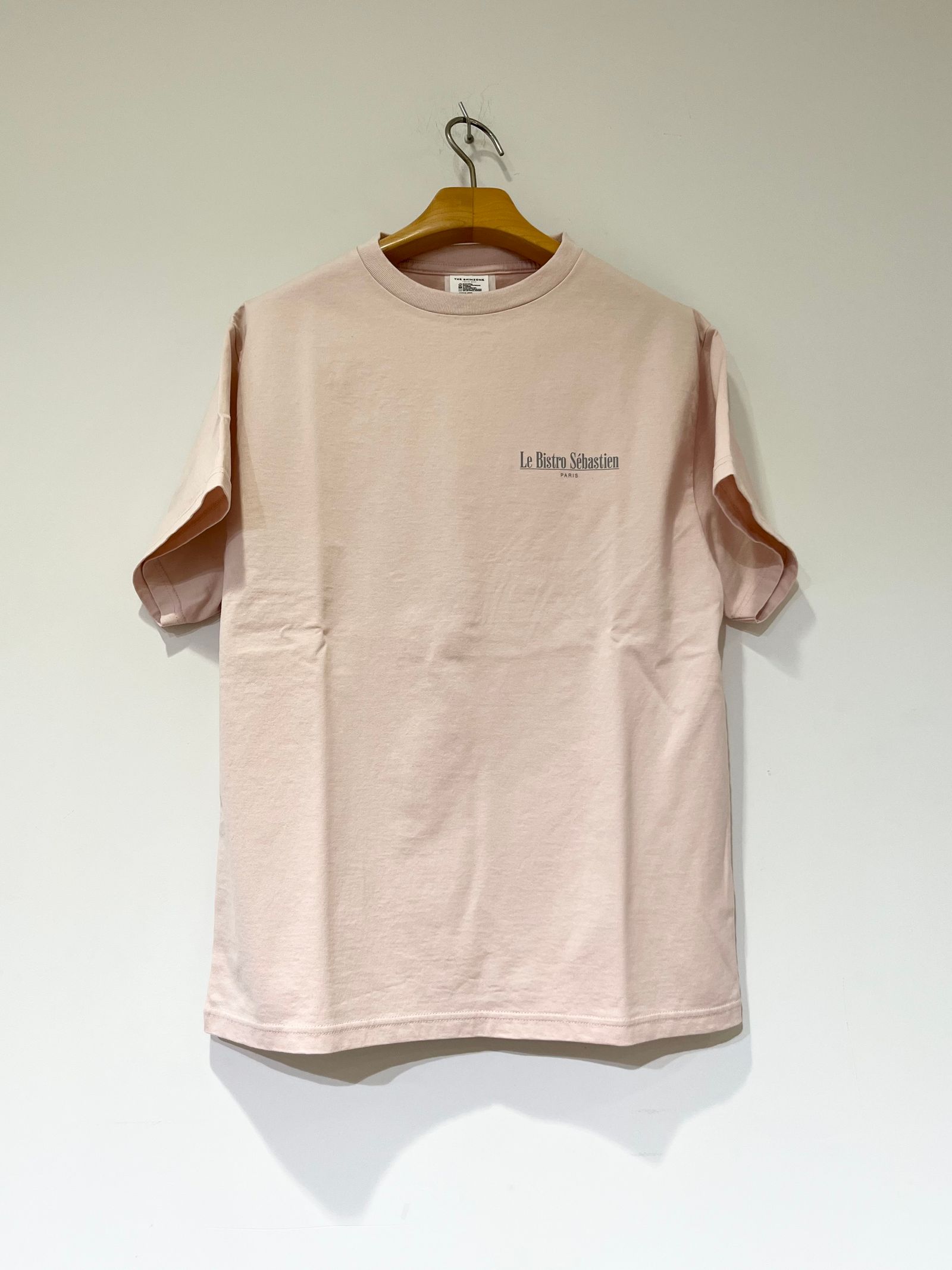 BISTRO MENU TEE / プリントTシャツ / ピンク
