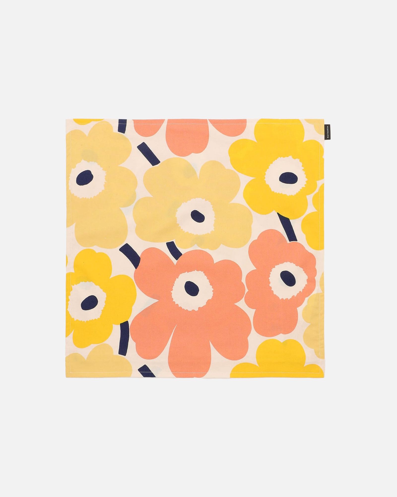 Pieni Unikko / クッションカバー / 50x50cm (ピンク イエロー) マルチカラー
