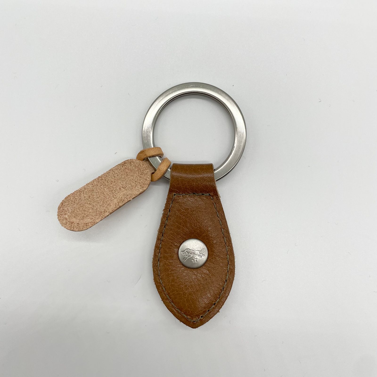 IL BISONTE - キーリング/小判型/あか茶 | HALLOW's web store
