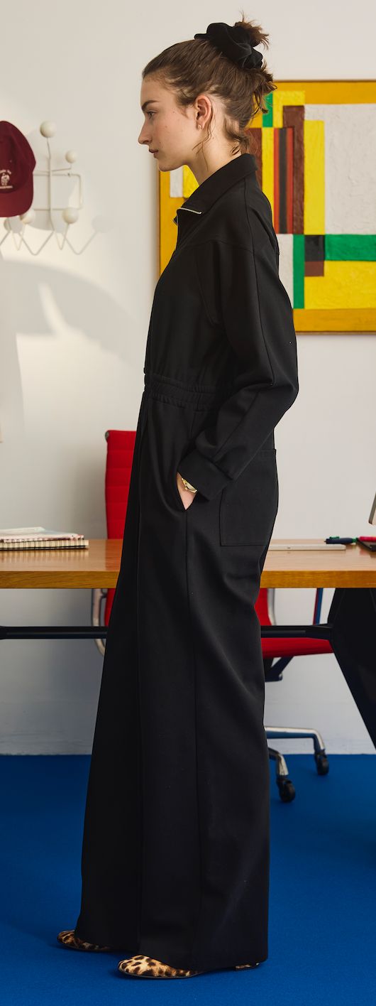 JERSEY JUMPSUIT / オールインワン / ブラック