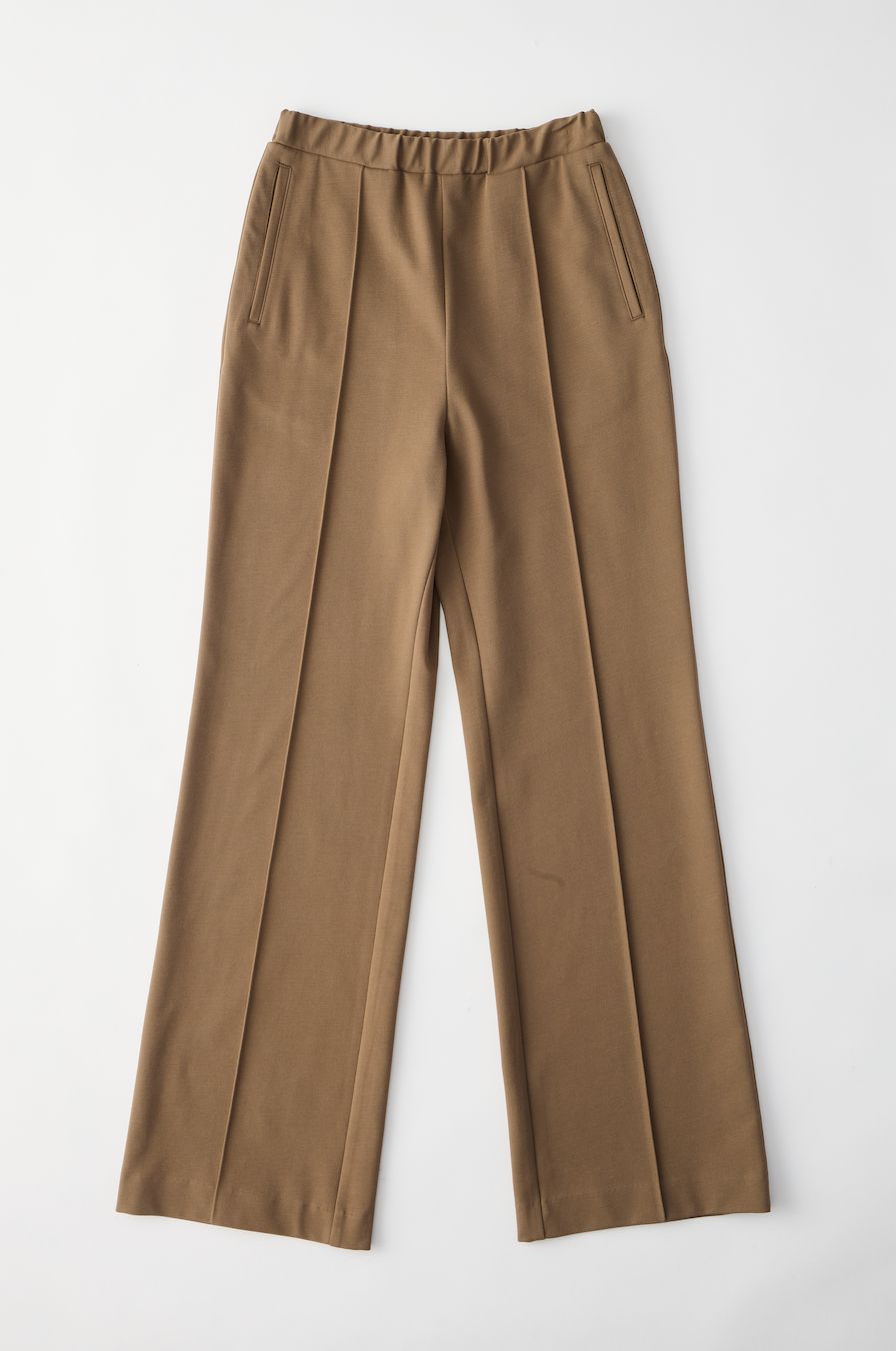 JERSEY PANTS / センタープレスジャージーパンツ / カーキ
